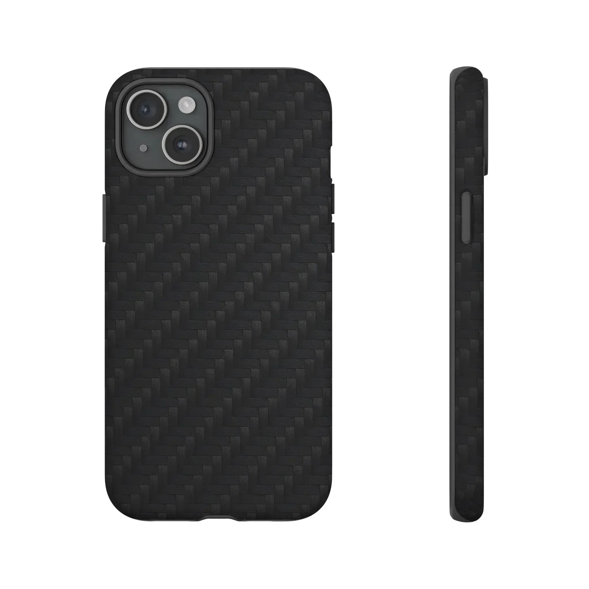 Black Carbon Phone Case for iPhone 8-16 and Google Pixel up to 9 - KARARMDESIGN