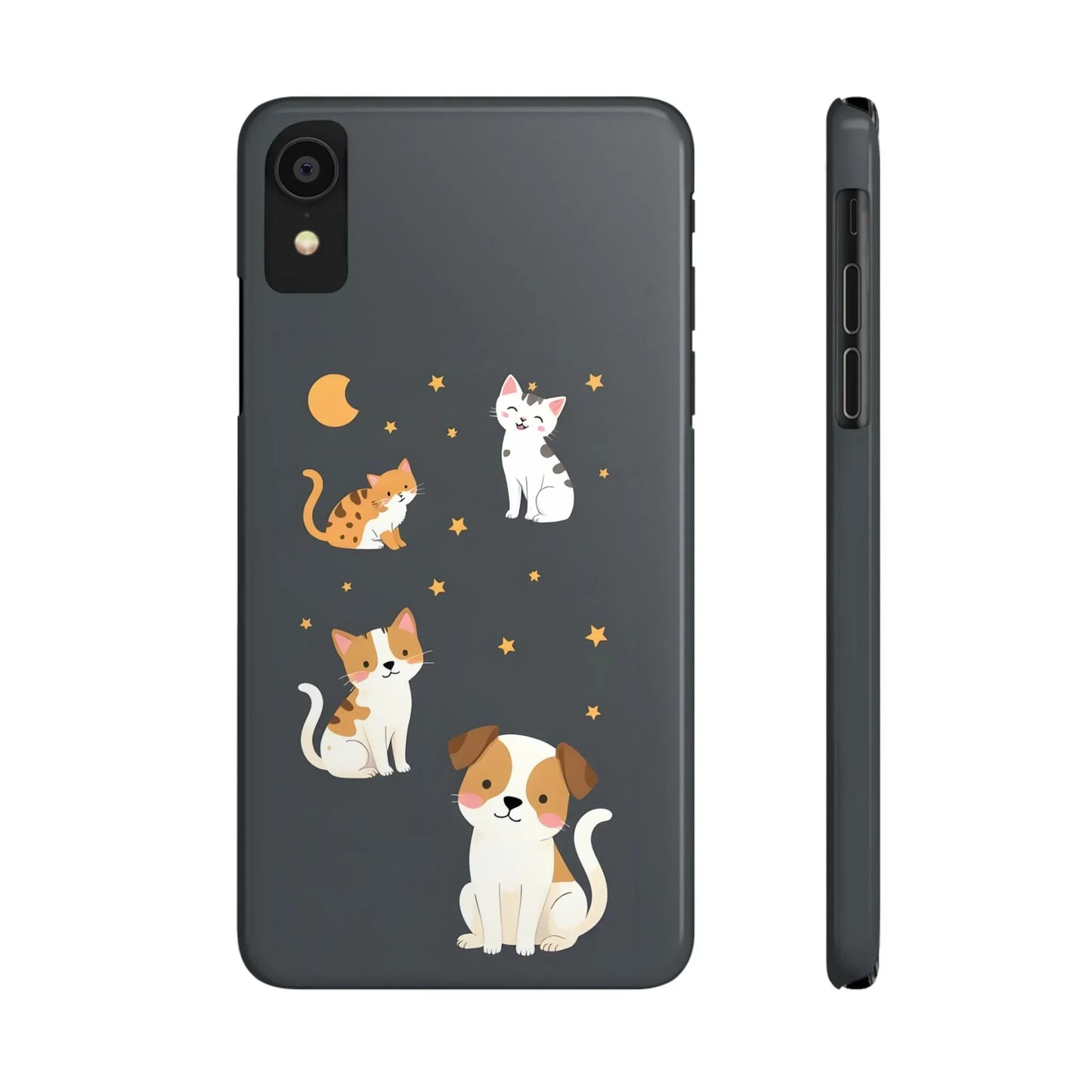 Cute Cat and Dog Phone Case for iPhone 7-16 Models - KarArmDesign