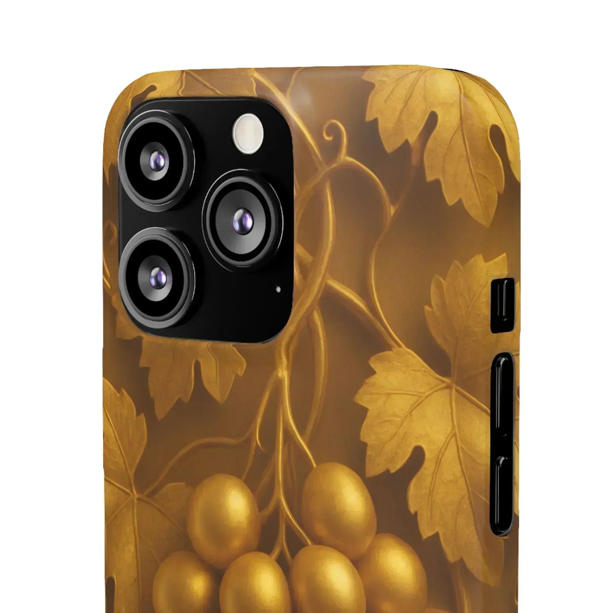 Golden Grapes Phone Case for iPhone 8–16 - KARARMDESIGN