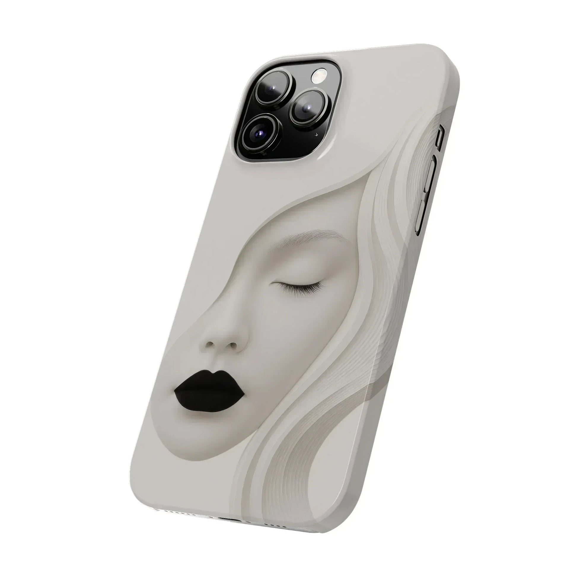 Minimalist Face Phone Case for iPhone 11-17 - KARARMDESIGN