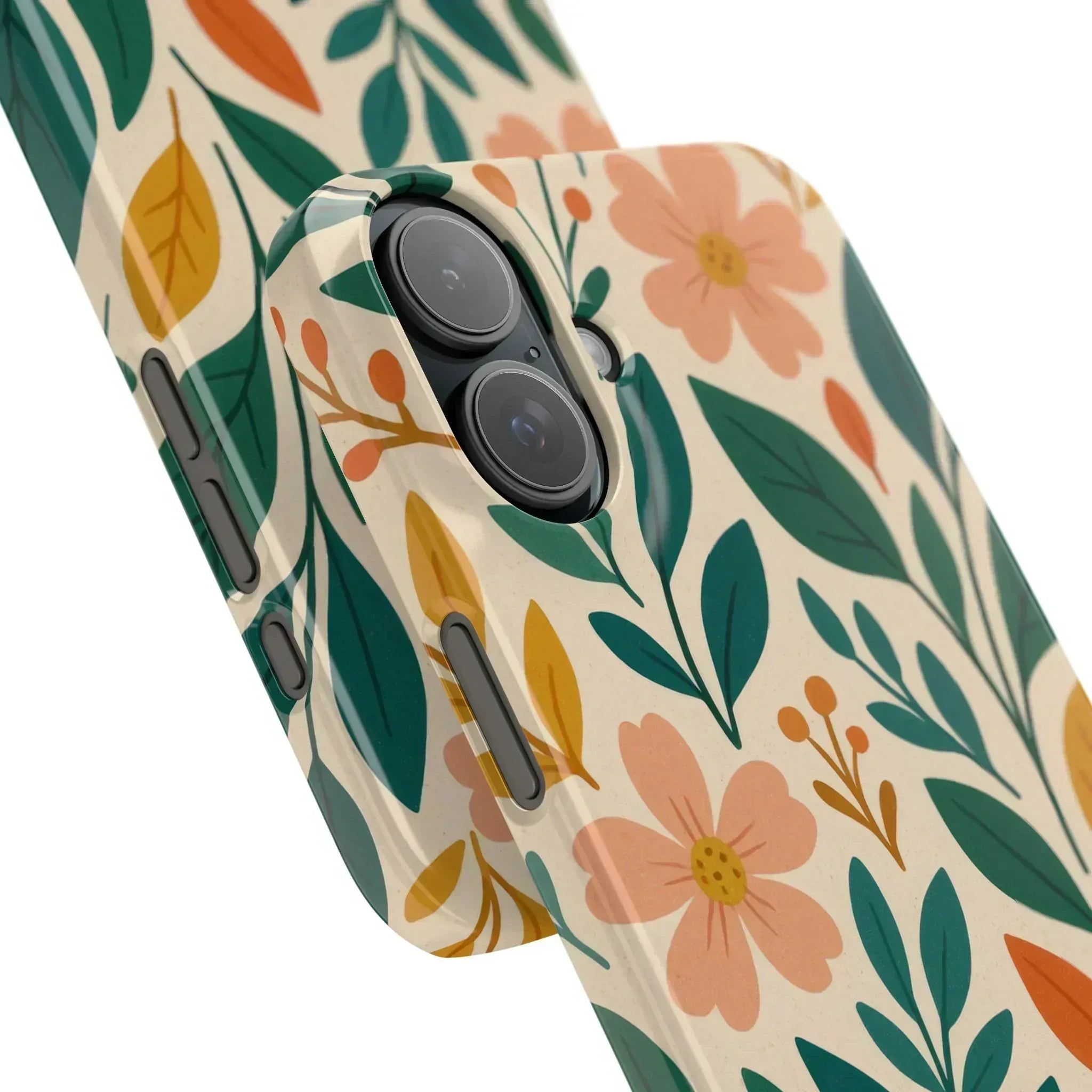 Floral Harmony Phone Case for iPhone 11-16 - KARARMDESIGN