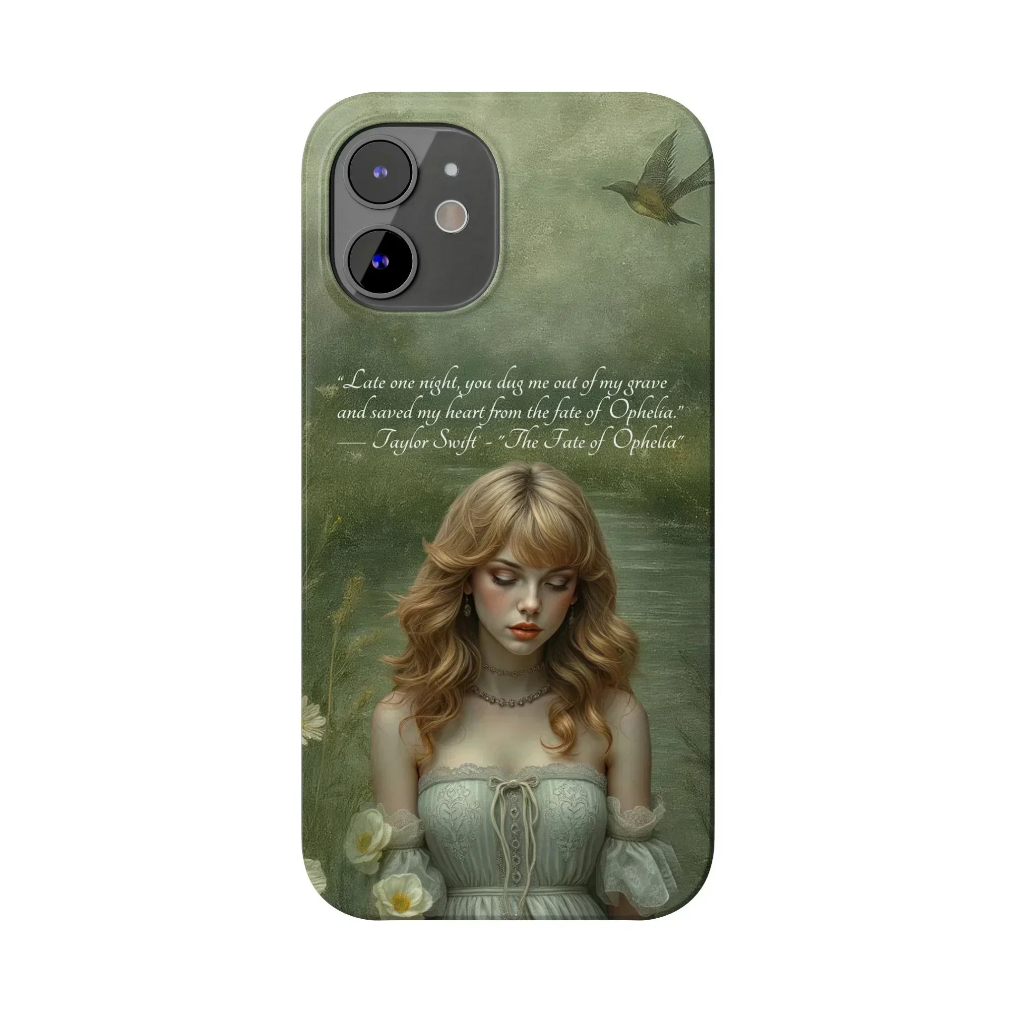 "Melancholic Ophelia" Phone Case for iPhone 11-17 Models - KARARMDESIGN