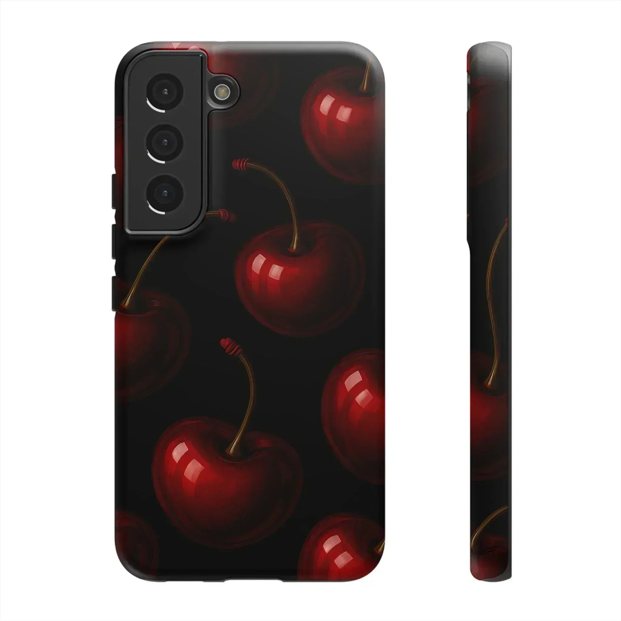 Cherry Phone Case for iPhone X-16 and Galaxy S20-S25 - KARARMDESIGN