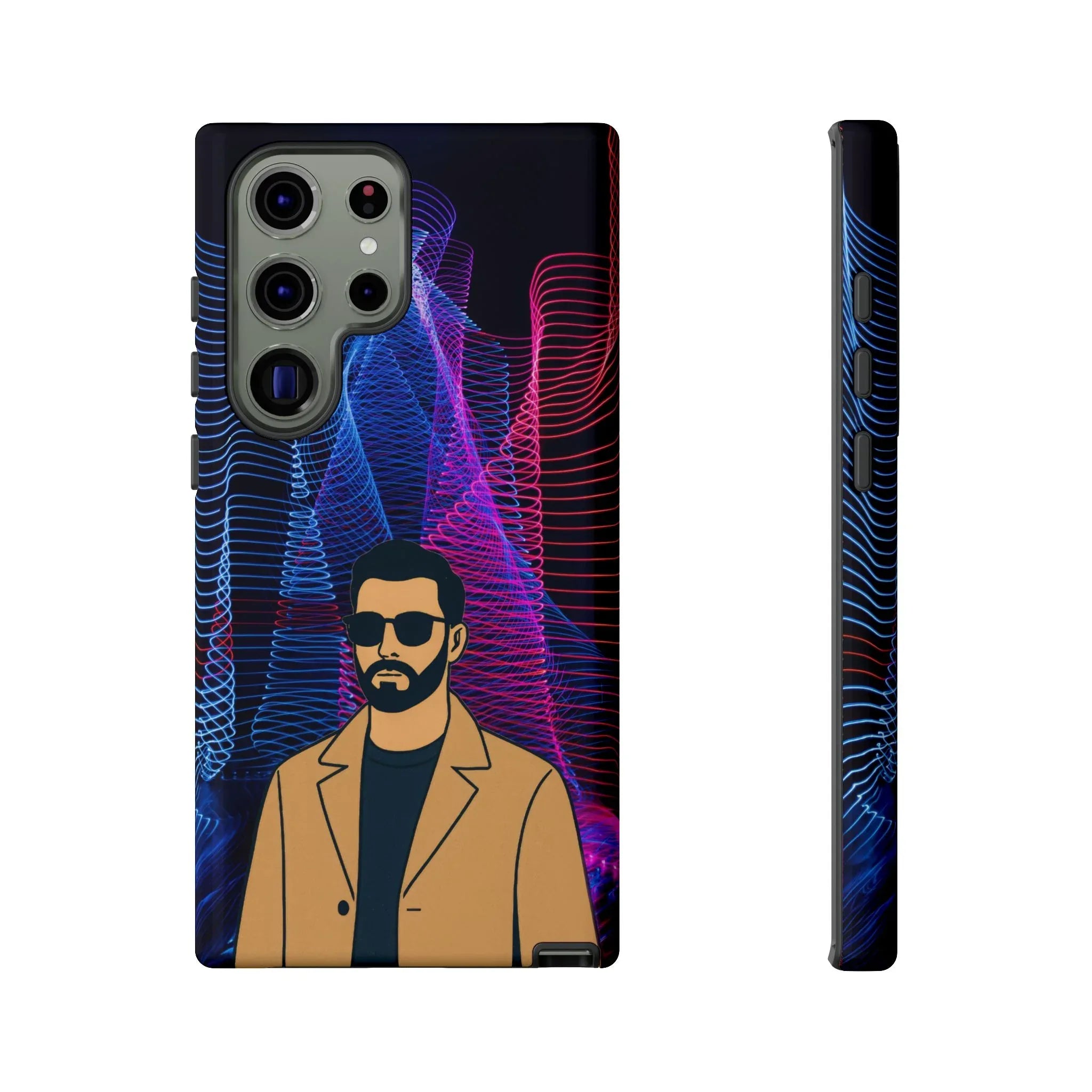 Bearded Style Phone Case for iPhone 11-17 and Galaxy S20-S25 - KARARMDESIGN