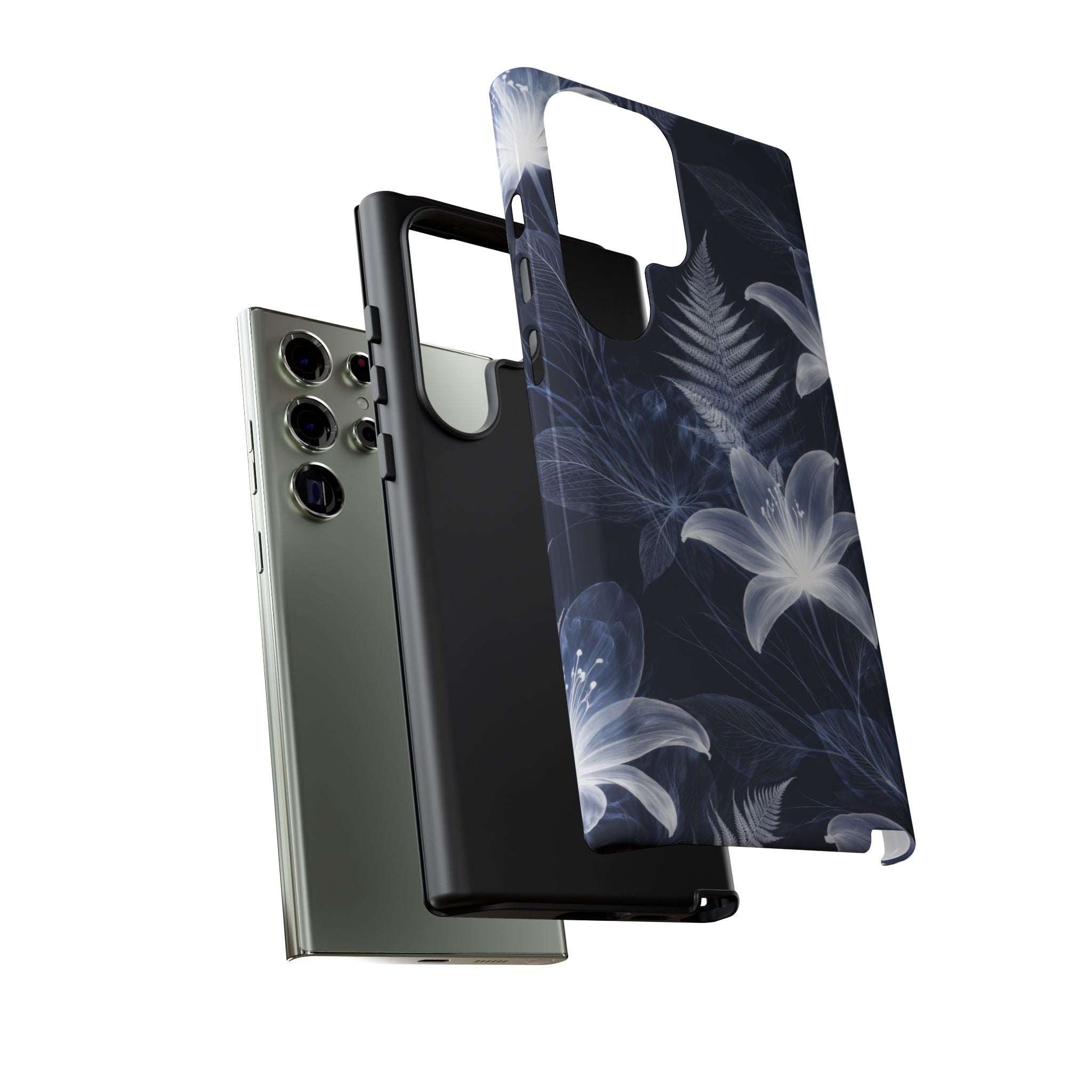 Moonlight Garden Phone Case for iPhone 11-17 and Galaxy S20-S26