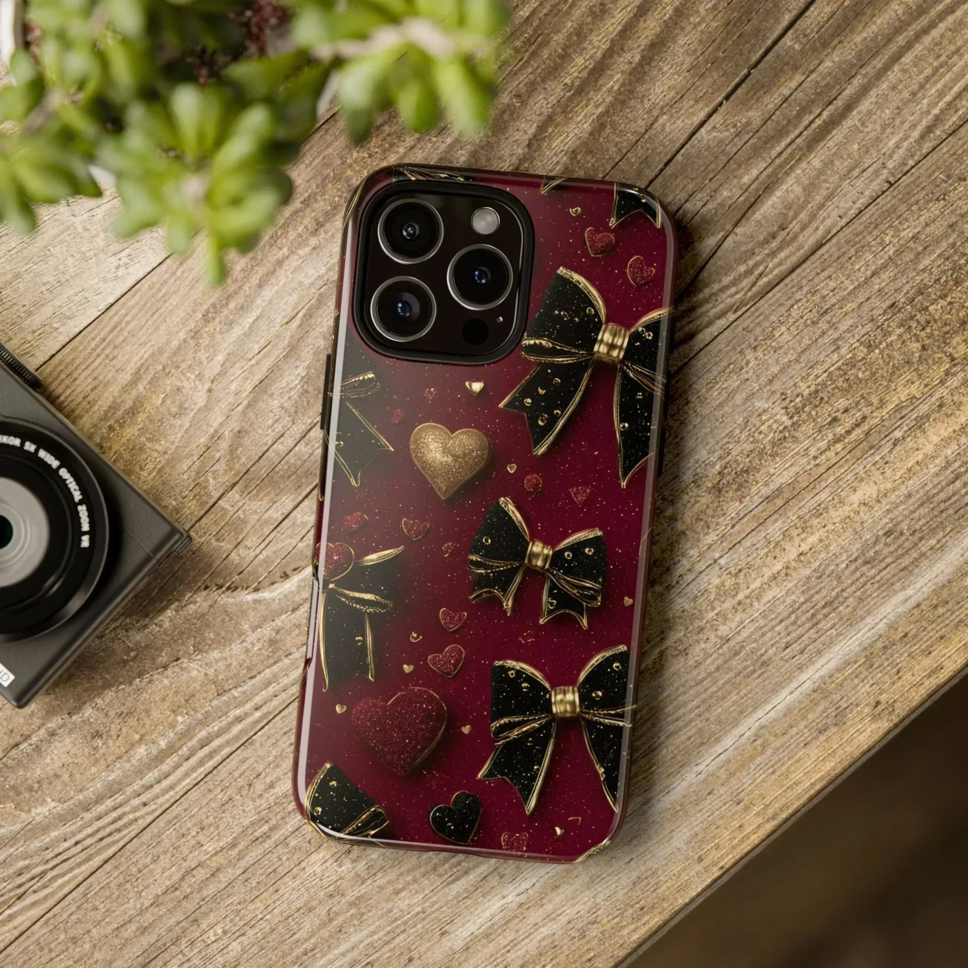 Velvet Valentine Charm Phone Case for iPhone 11-17 and Galaxy S10-S25 - KARARMDESIGN