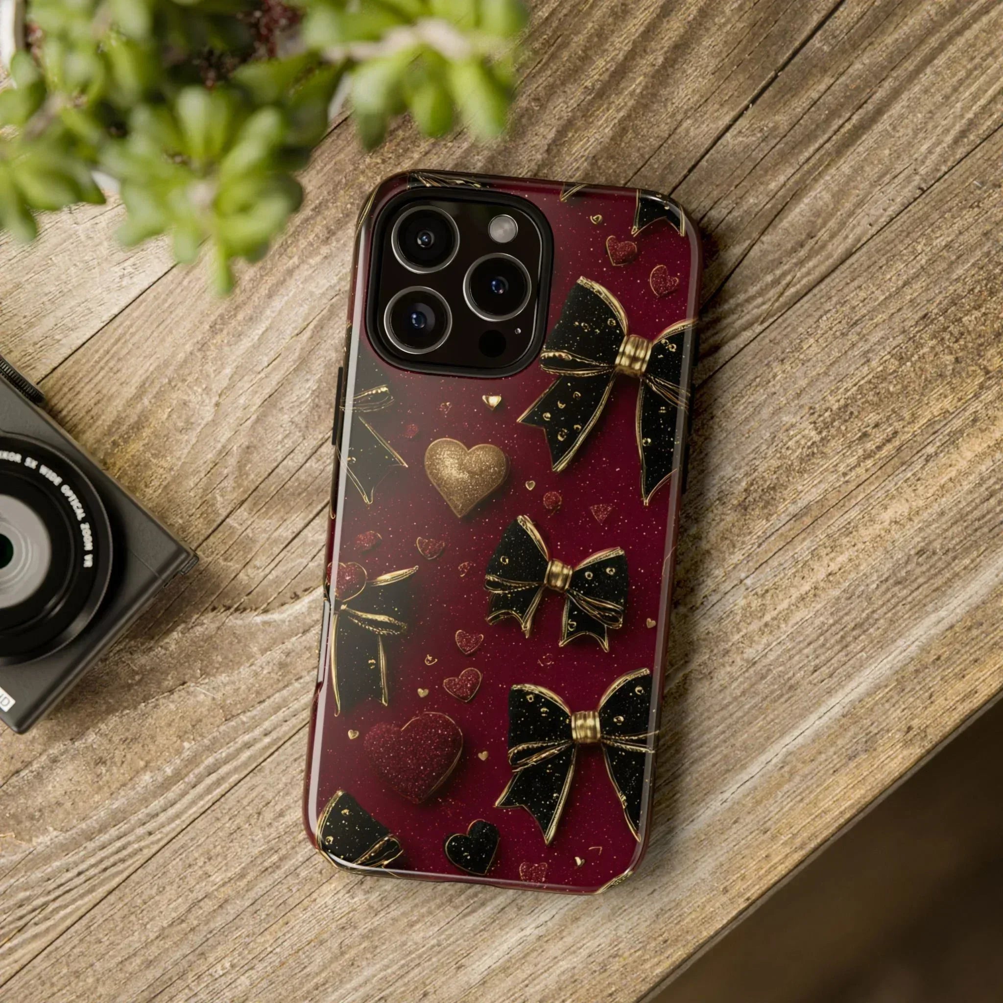 Velvet Valentine Charm Phone Case for iPhone 11-17 and Galaxy S10-S25 - KARARMDESIGN