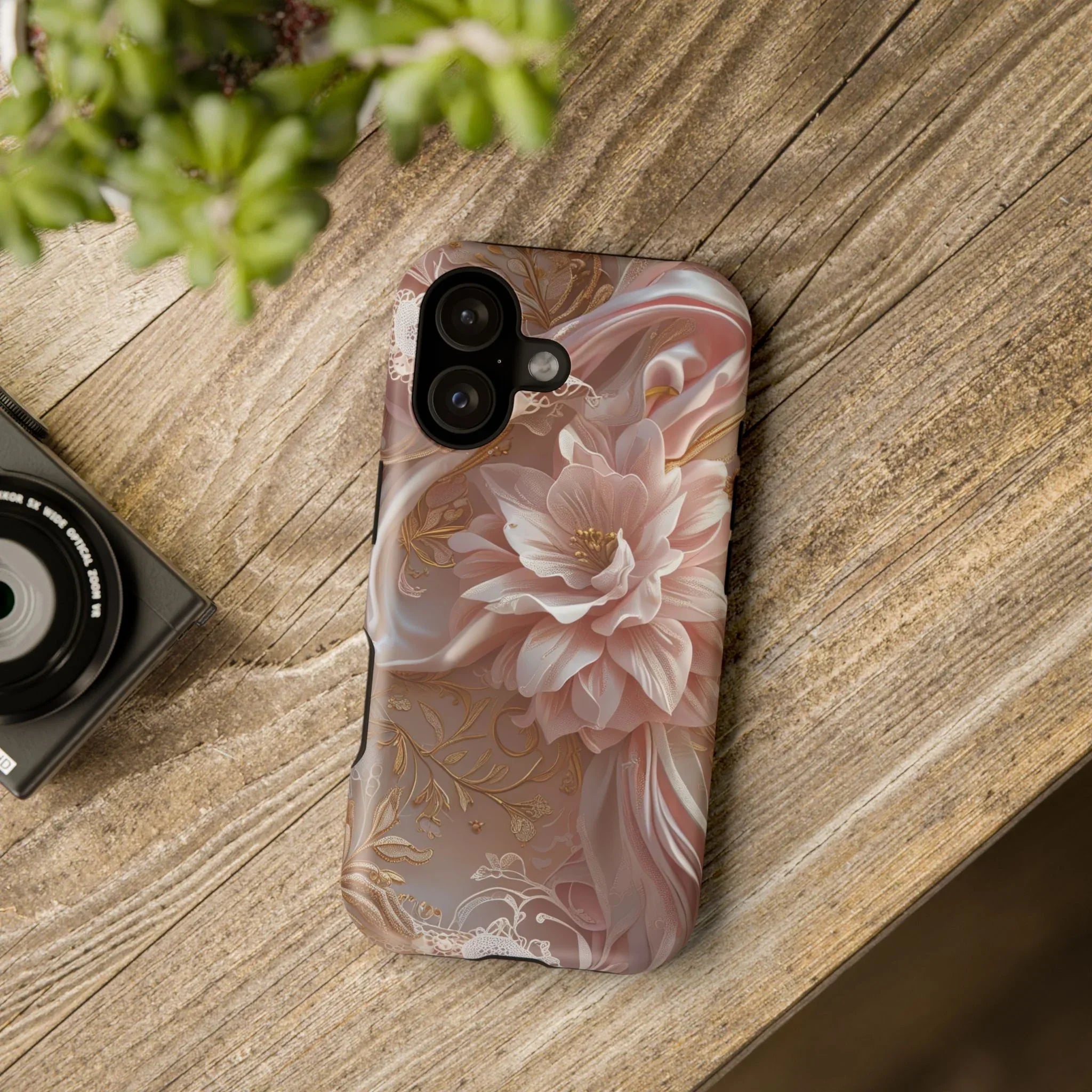 Elegant Floral Phone Case for iPhone 11-17 and Samsung Galaxy S21-S22 - KARARMDESIGN