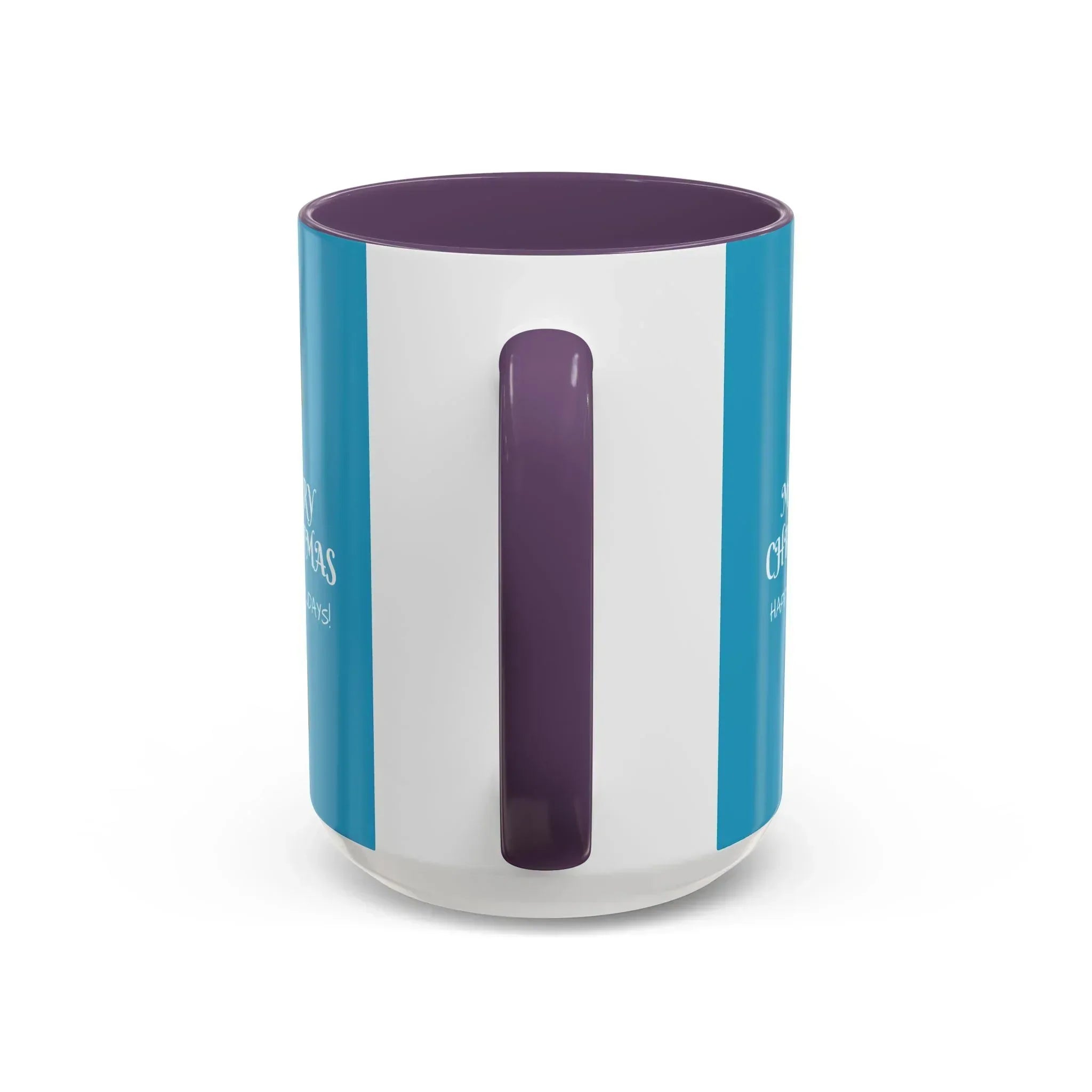 Merry Christmas and Happy Holidays Mug - Accent Coffee Mug (11, 15oz) - KARARMDESIGN