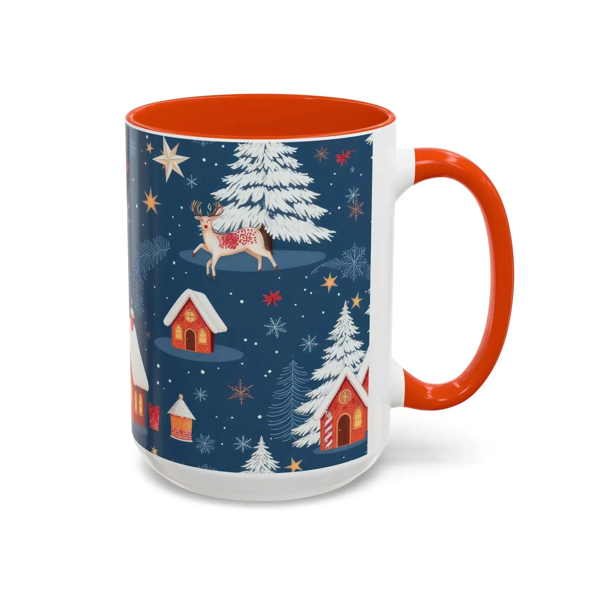 Dark Blue Christmas Mug - Colorful Mugs (11oz, 15oz) - KARARMDESIGN