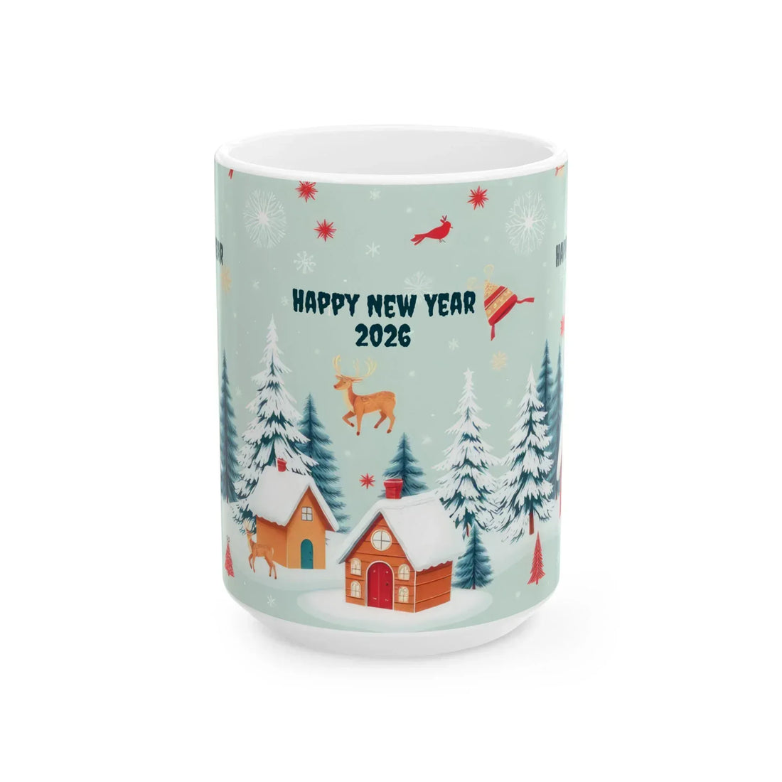 New Year Vibes Ceramic Mug, (11oz, 15oz) - KARARMDESIGN