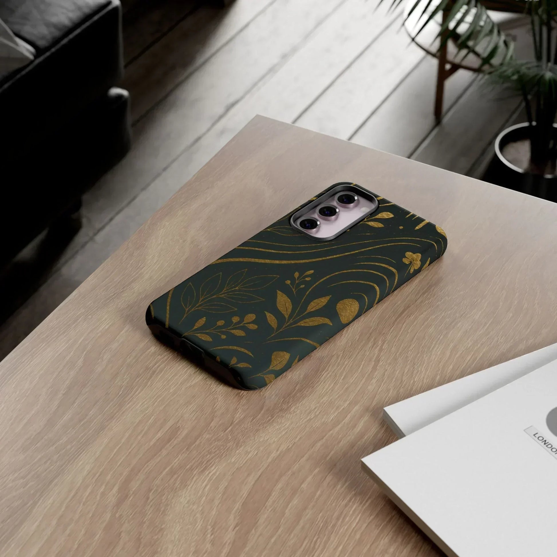 Foil Frenzy Abstract Gold Pattern Phone Case for Samsung Galaxy and Google Pixel - KarArmDesign
