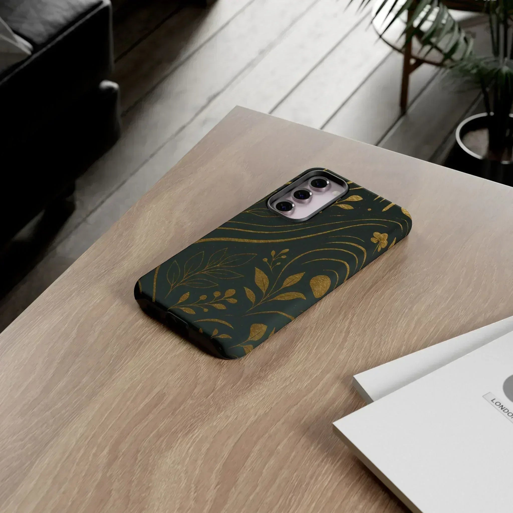 Gold Pattern Phone Case for Galaxy and Pixel - KARARMDESIGN