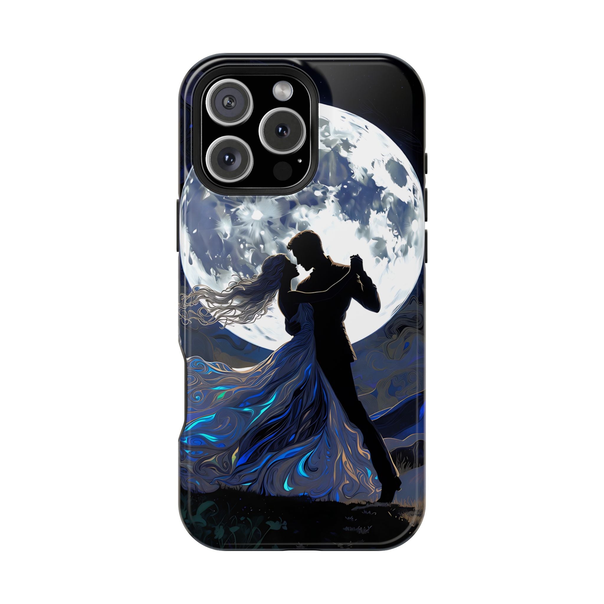 Romantic Moonlight Dance Magnetic Phone Case – iPhone 15–17 & Samsung Galaxy S26