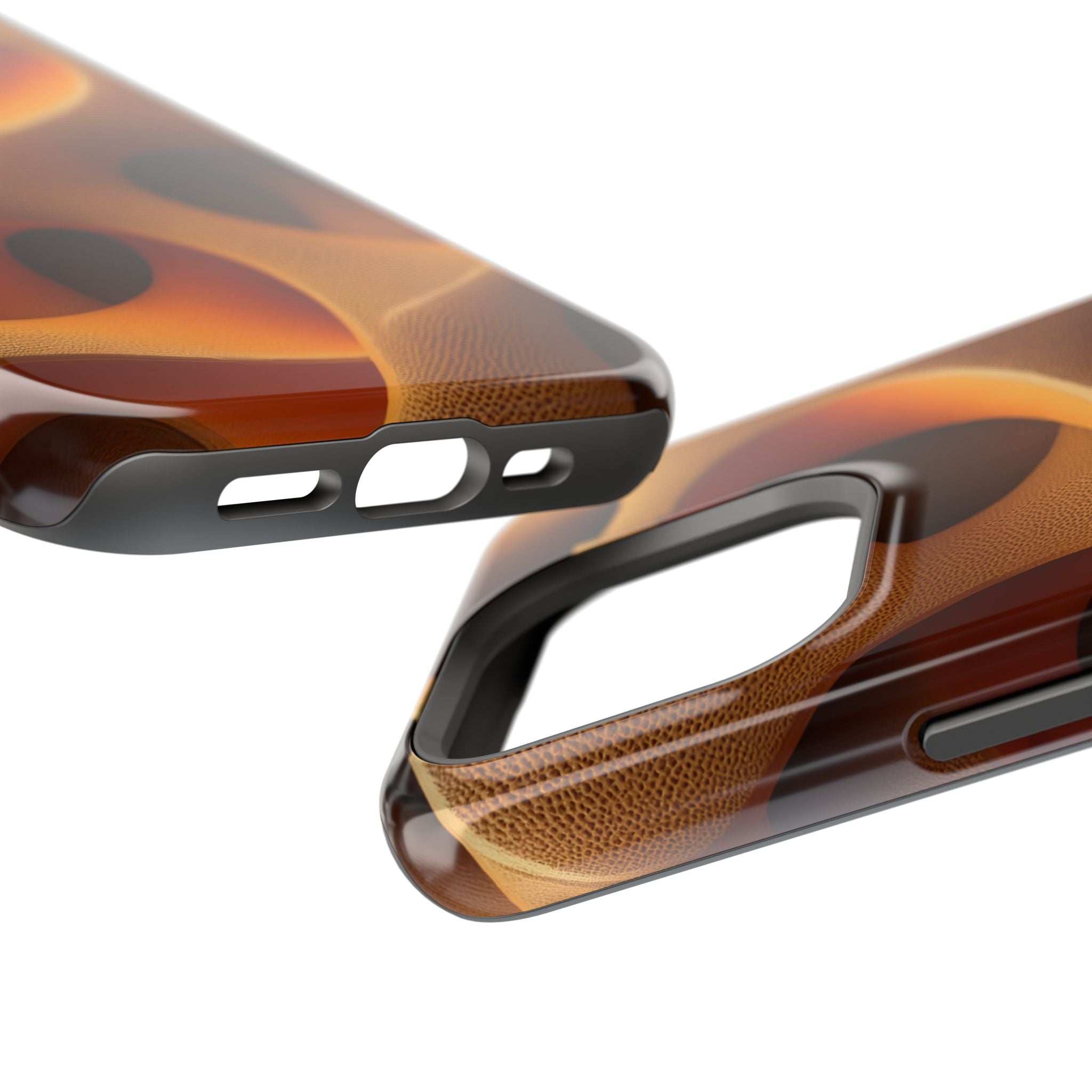 Amber Flow Phone Case for iPhone 11-17 and Samsung Galaxy S21-S26 Models