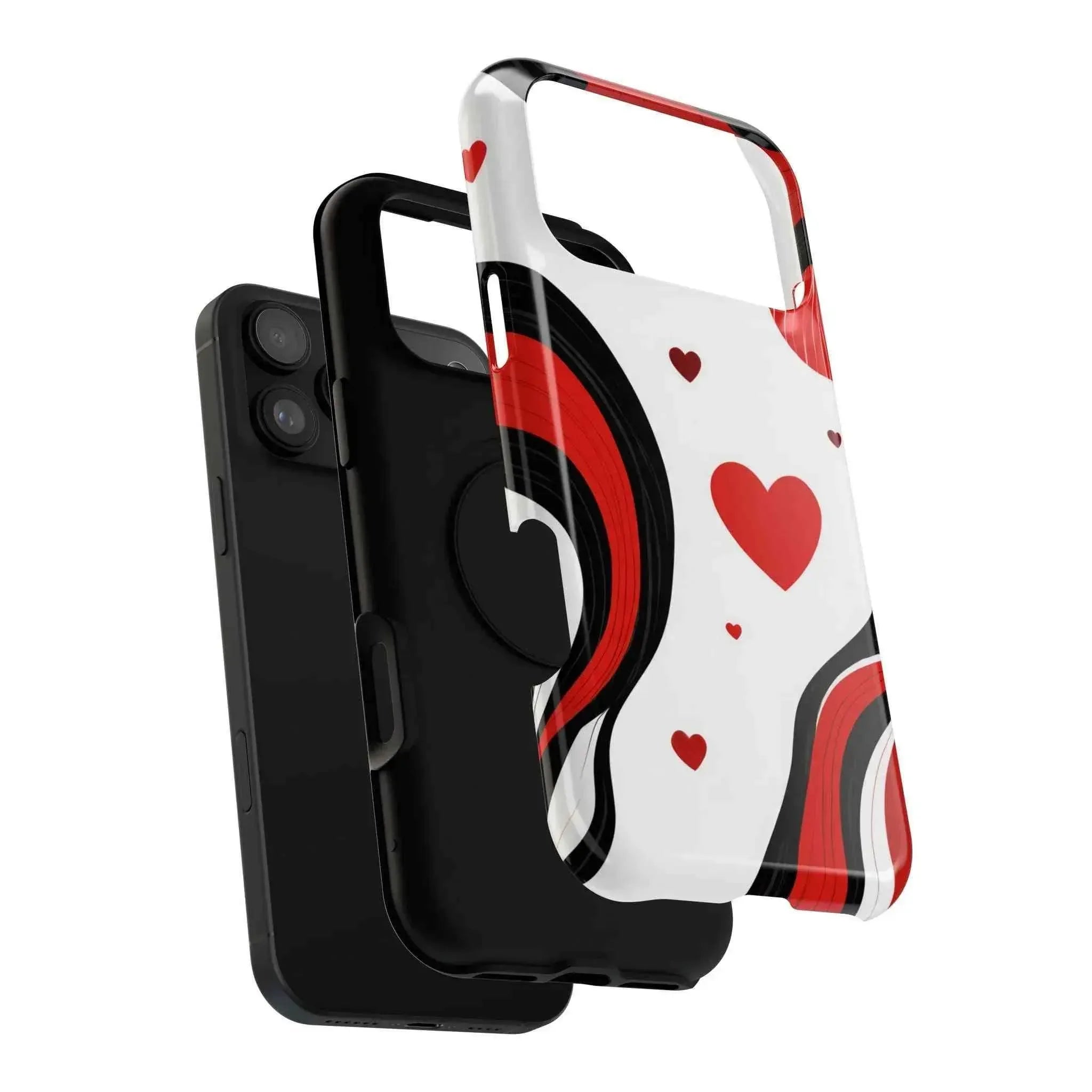 Red Romance Phone Case for iPhone 11-17 and Galaxy S21-S22 - KARARMDESIGN
