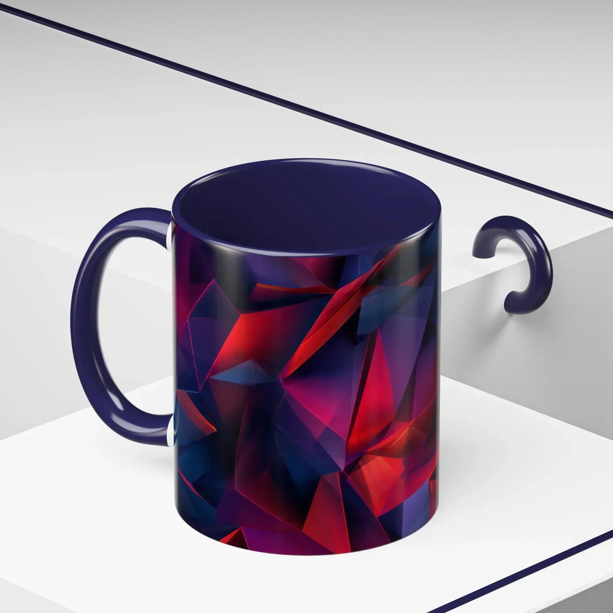 Crystalline Ember Ceramic Mug - Accent Coffee Mug (11, 15oz) - KARARMDESIGN