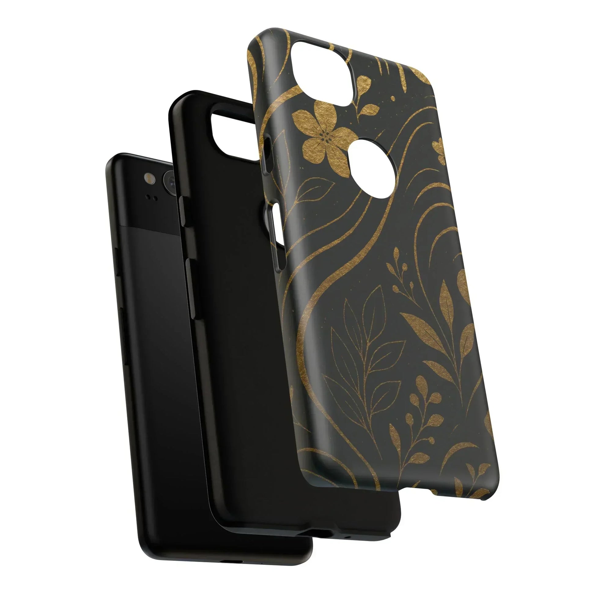 Foil Frenzy Abstract Gold Pattern Phone Case for Samsung Galaxy and Google Pixel - KarArmDesign