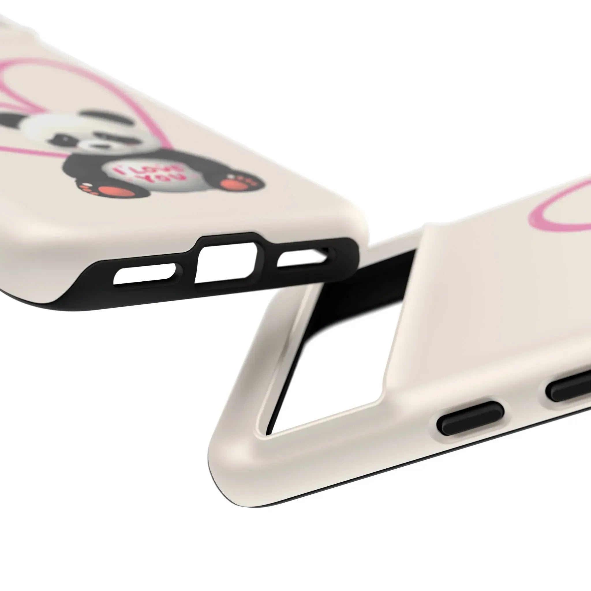 Cute Panda Heart Love Phone Case for Google Pixel up to 9 - KARARMDESIGN