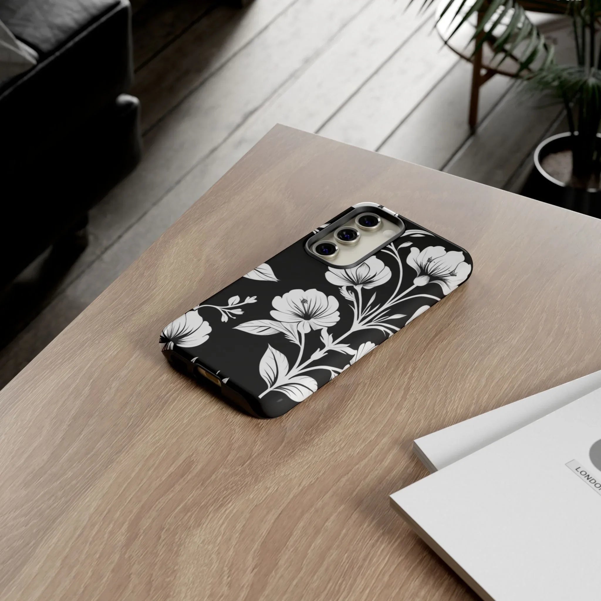 Elegant Floral Phone Case for Galaxy S20-S25 - KARARMDESIGN