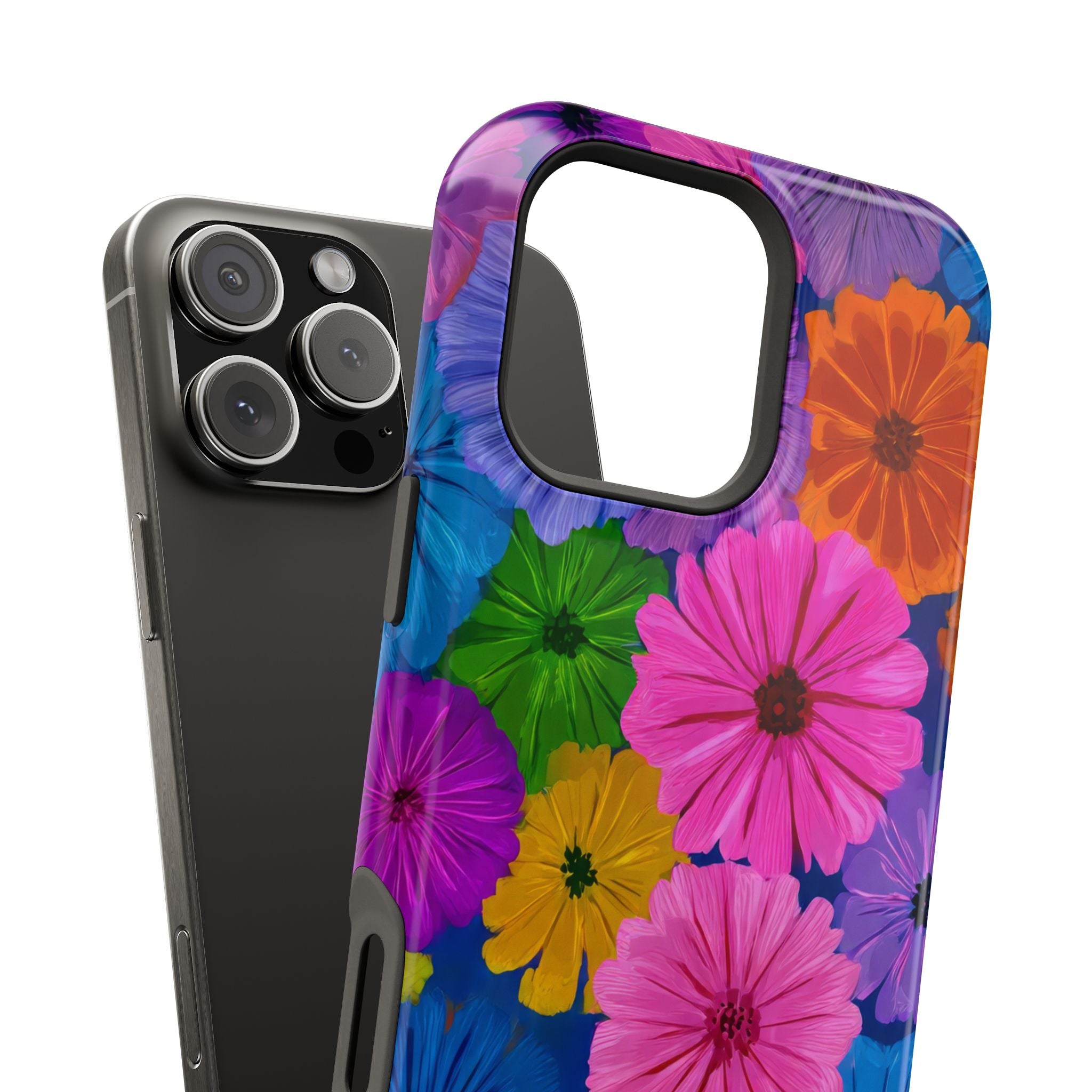 Bloom Pattern Phone Case for iPhone 11-17 and Galaxy S21-S22 Models - KARARMDESIGN