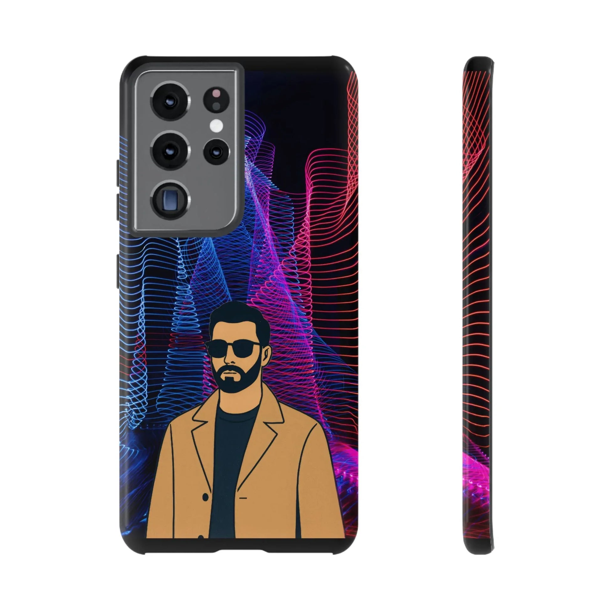 Bearded Style Phone Case for iPhone 11-17 and Galaxy S20-S25 - KARARMDESIGN