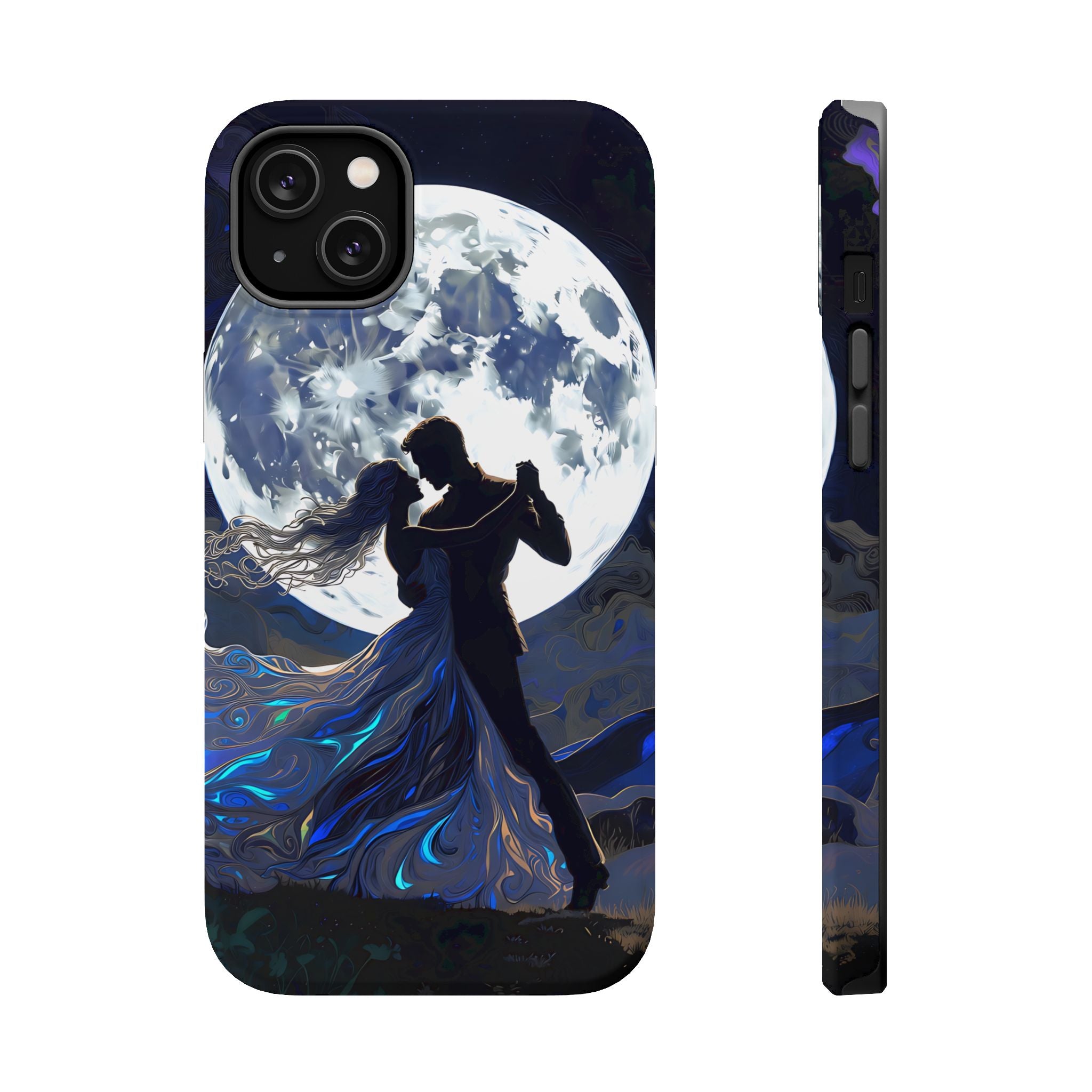Romantic Moonlight Dance Magnetic Phone Case – iPhone 15–17 & Samsung Galaxy S26