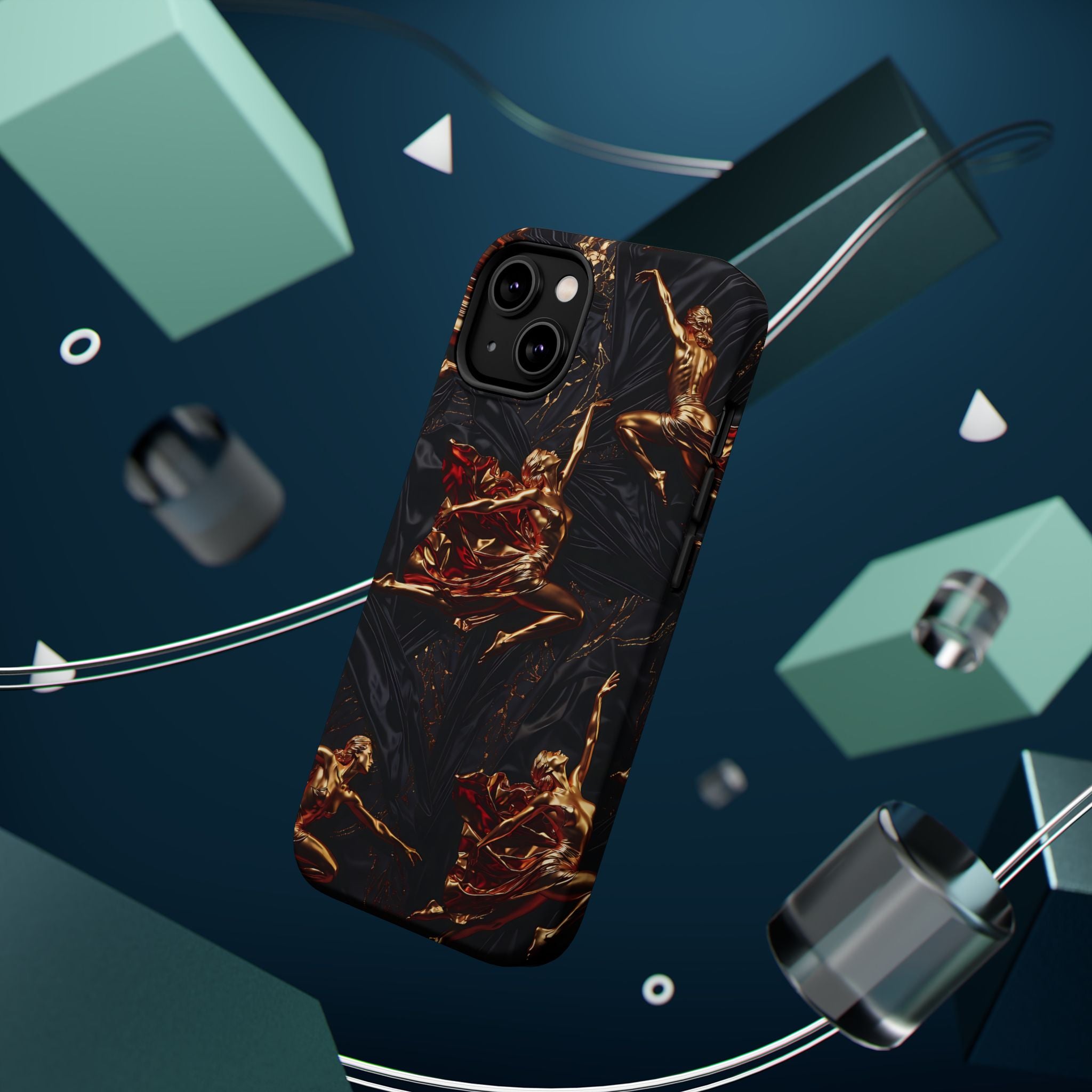 Gold Sculpture Phone Case for iPhone 13-17 & Samsung Galaxy S26