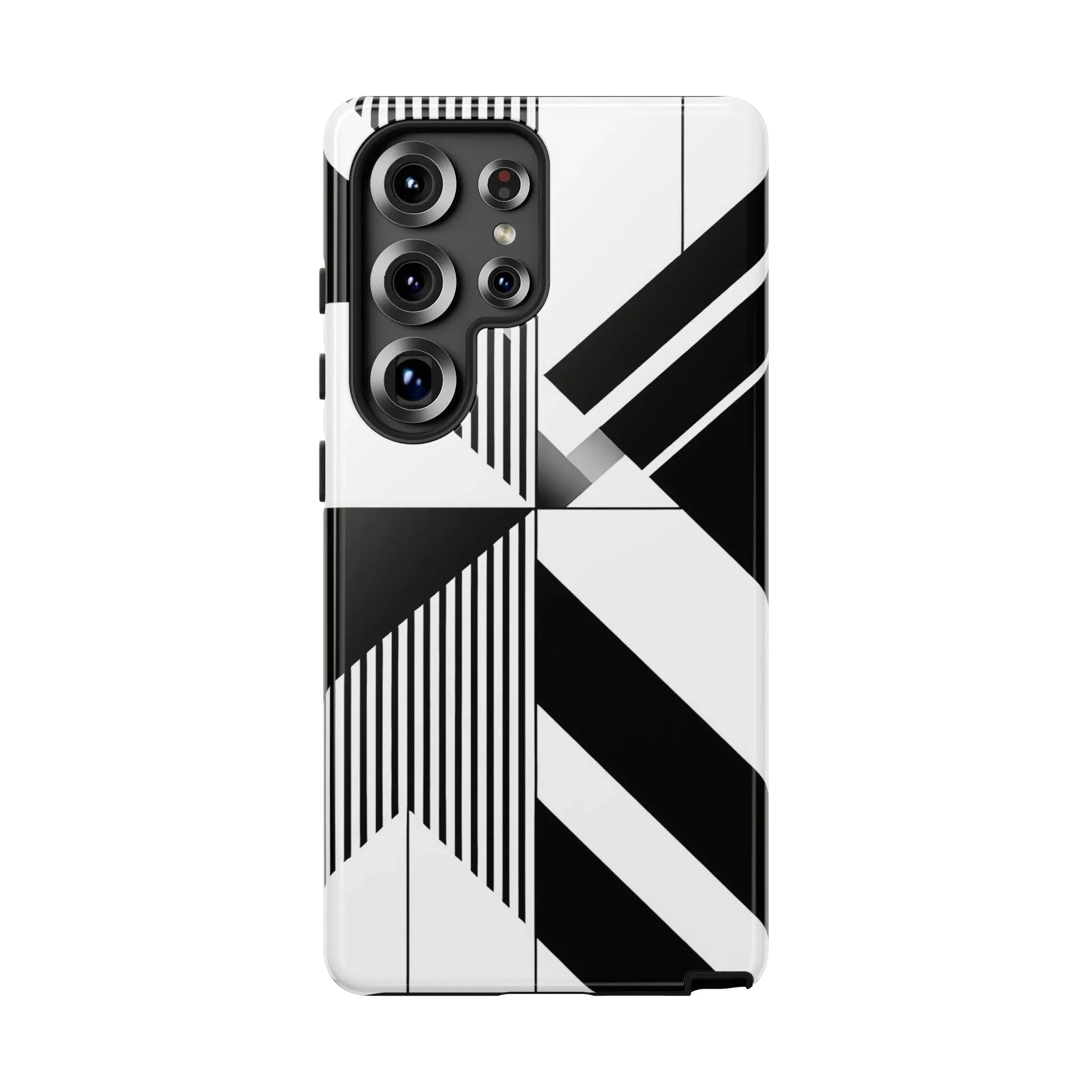 Monochrome Tough Phone Case for iPhone 11-16 and Galaxy S20–S25 - KARARMDESIGN