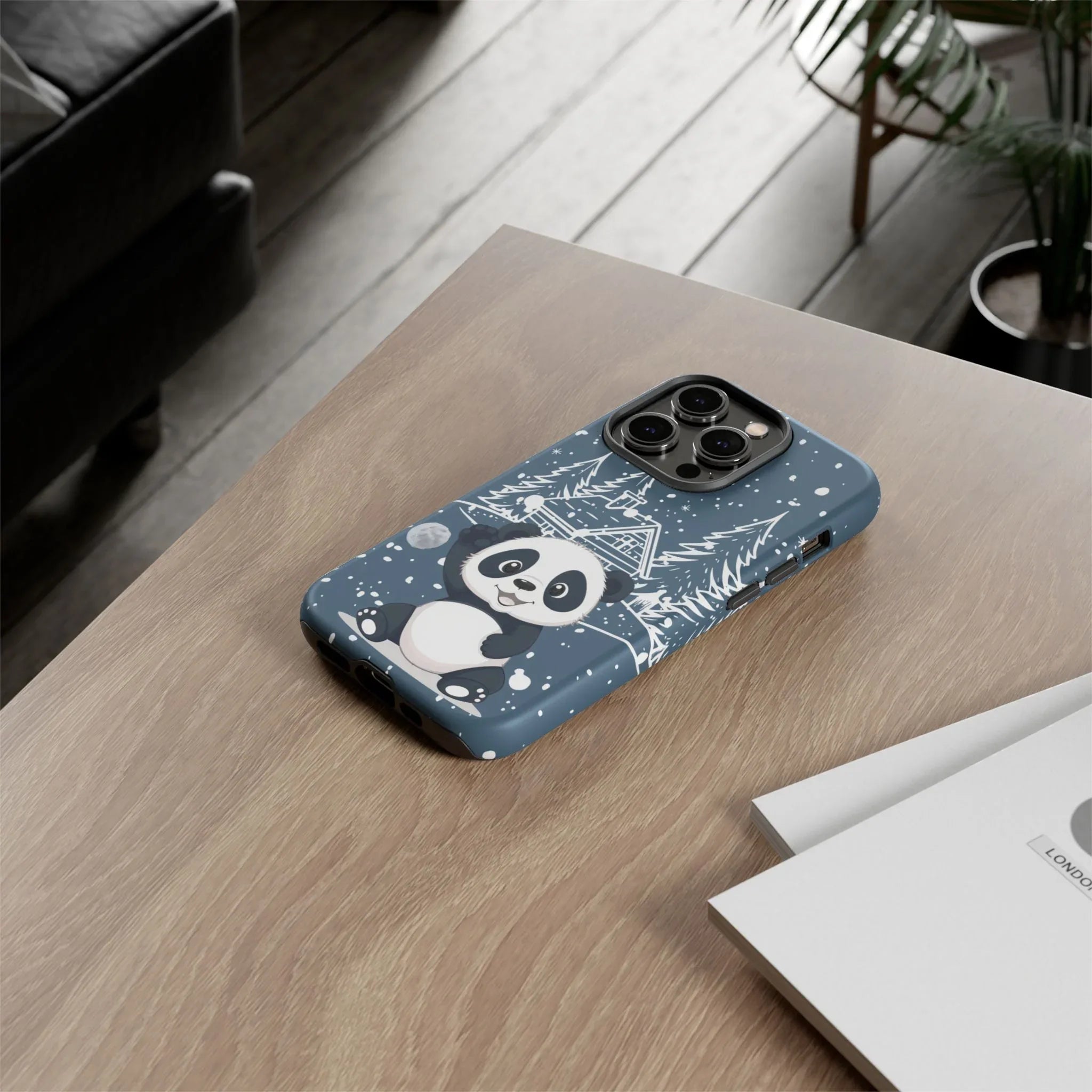 Cute Panda in a Winter Wonderland Phone Case for iPhone 8-17 - KARARMDESIGN