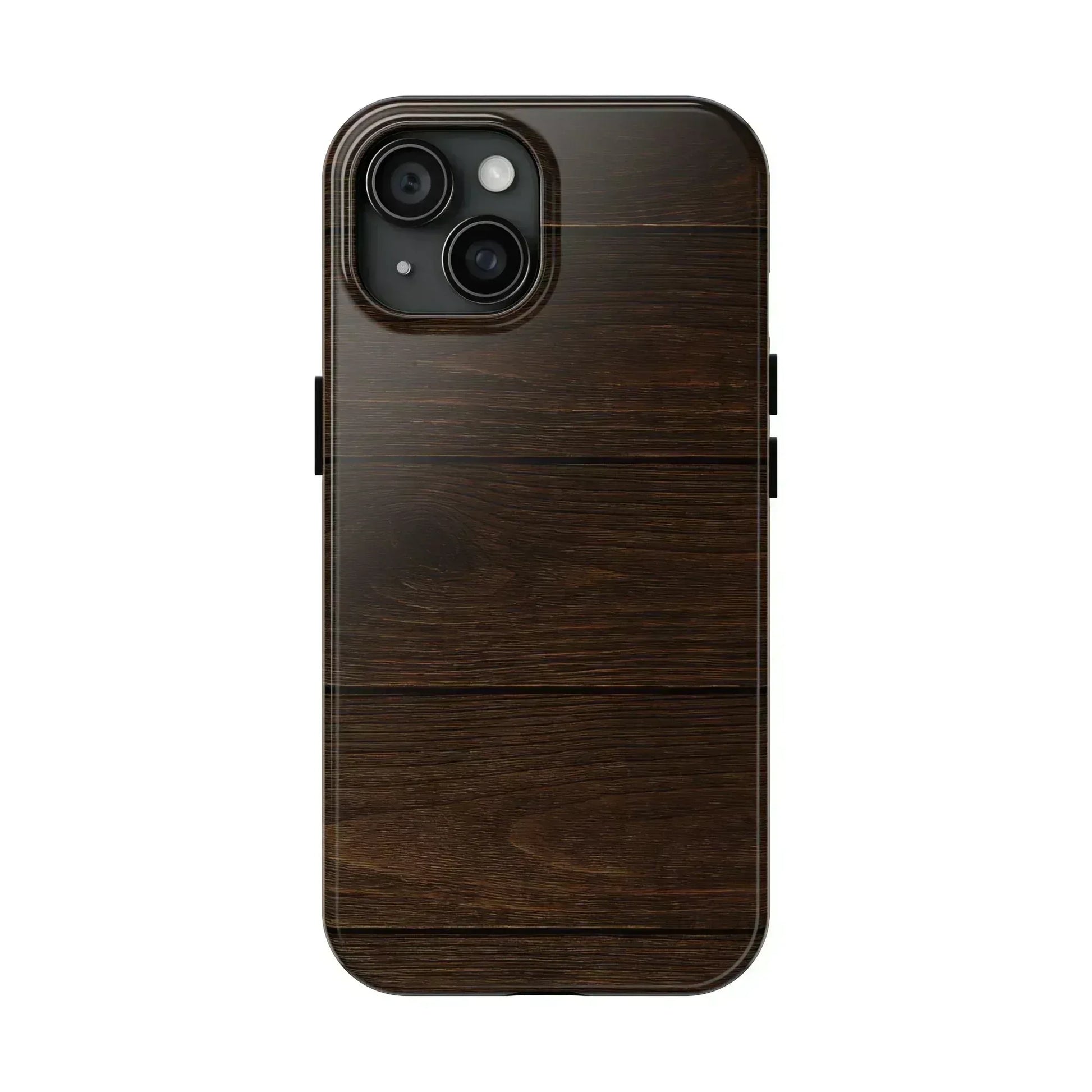 Dark Wood Grain Phone Case for iPhone and Galaxy - KARARMDESIGN
