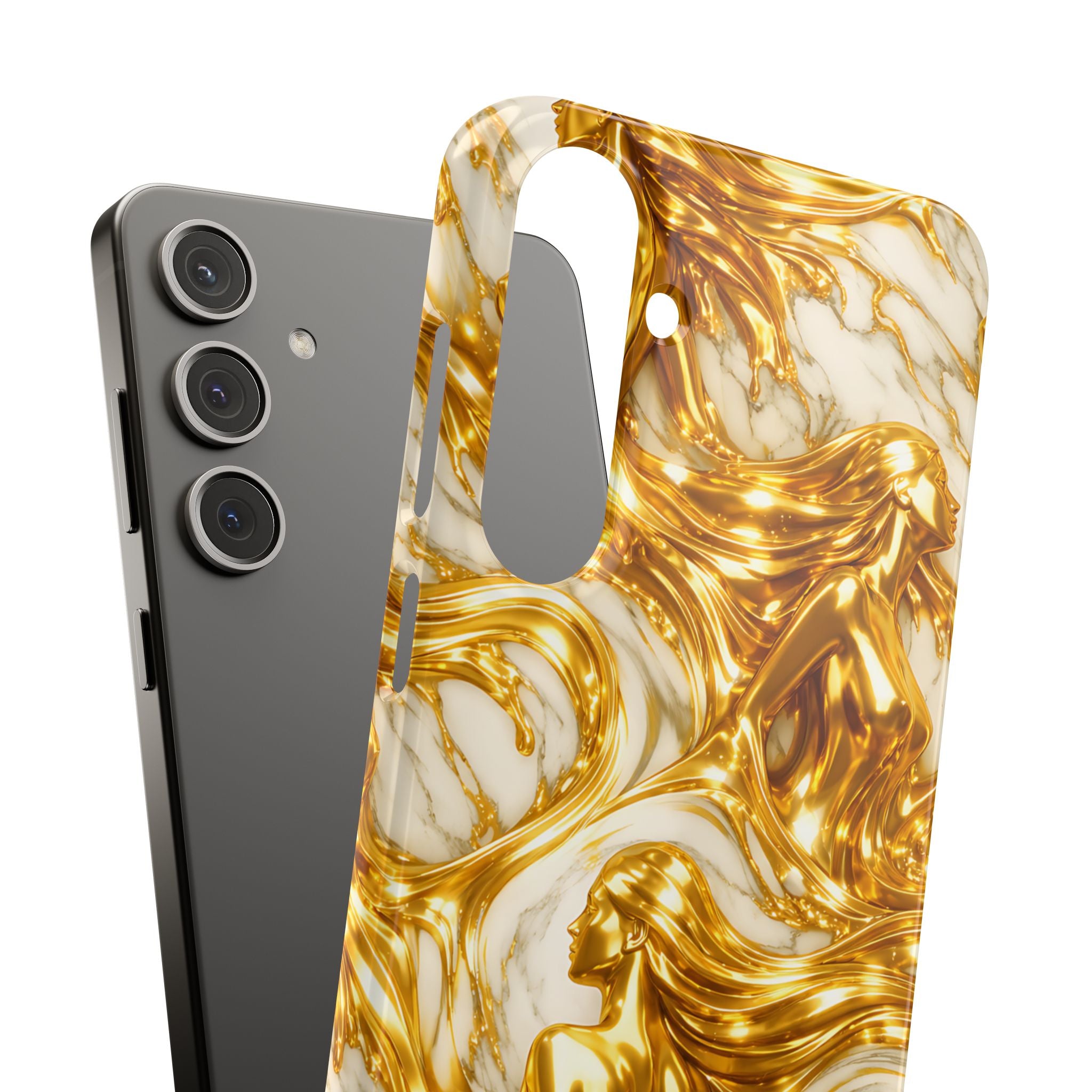 Divine Gold Woman Snap Phone Case for iPhone & Galaxy