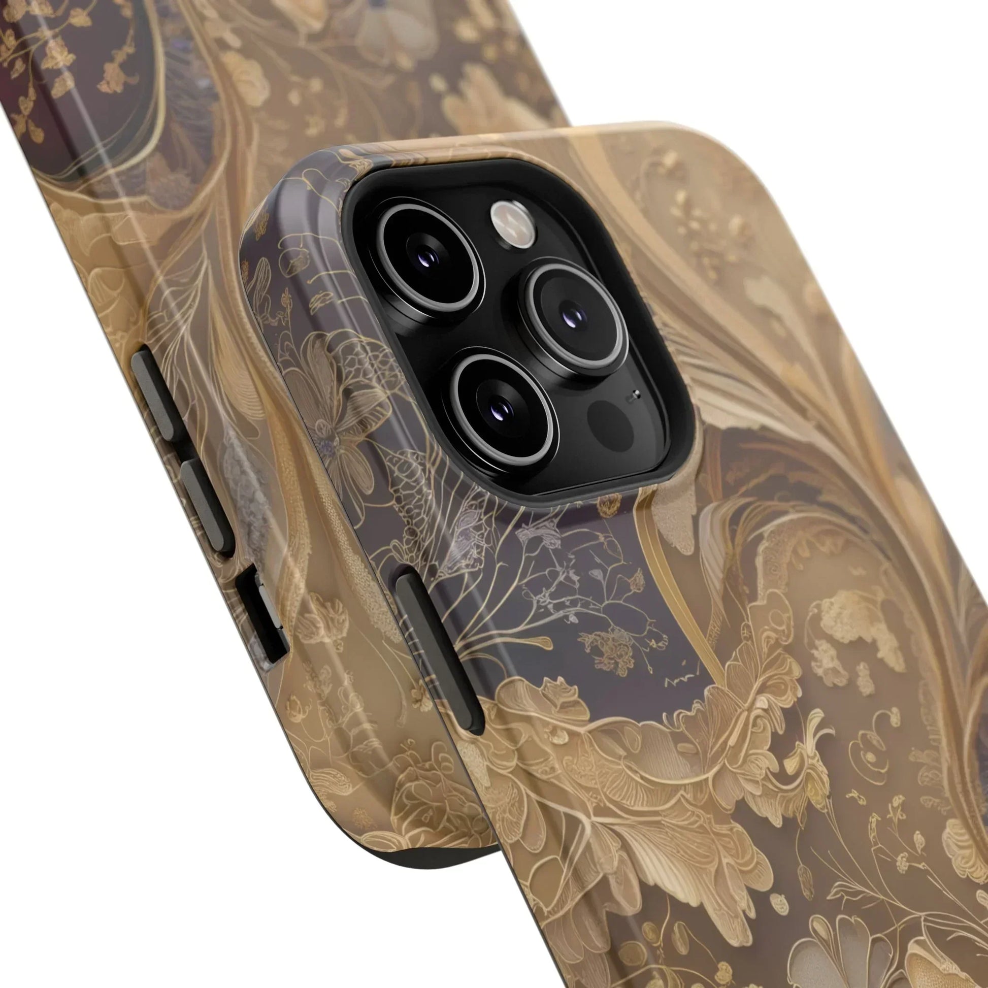 Botanical Luxury Design Impact-Resistant Phone Case for iPhone 12-16 and Galaxy S21-S22 Models - KarArmDesign