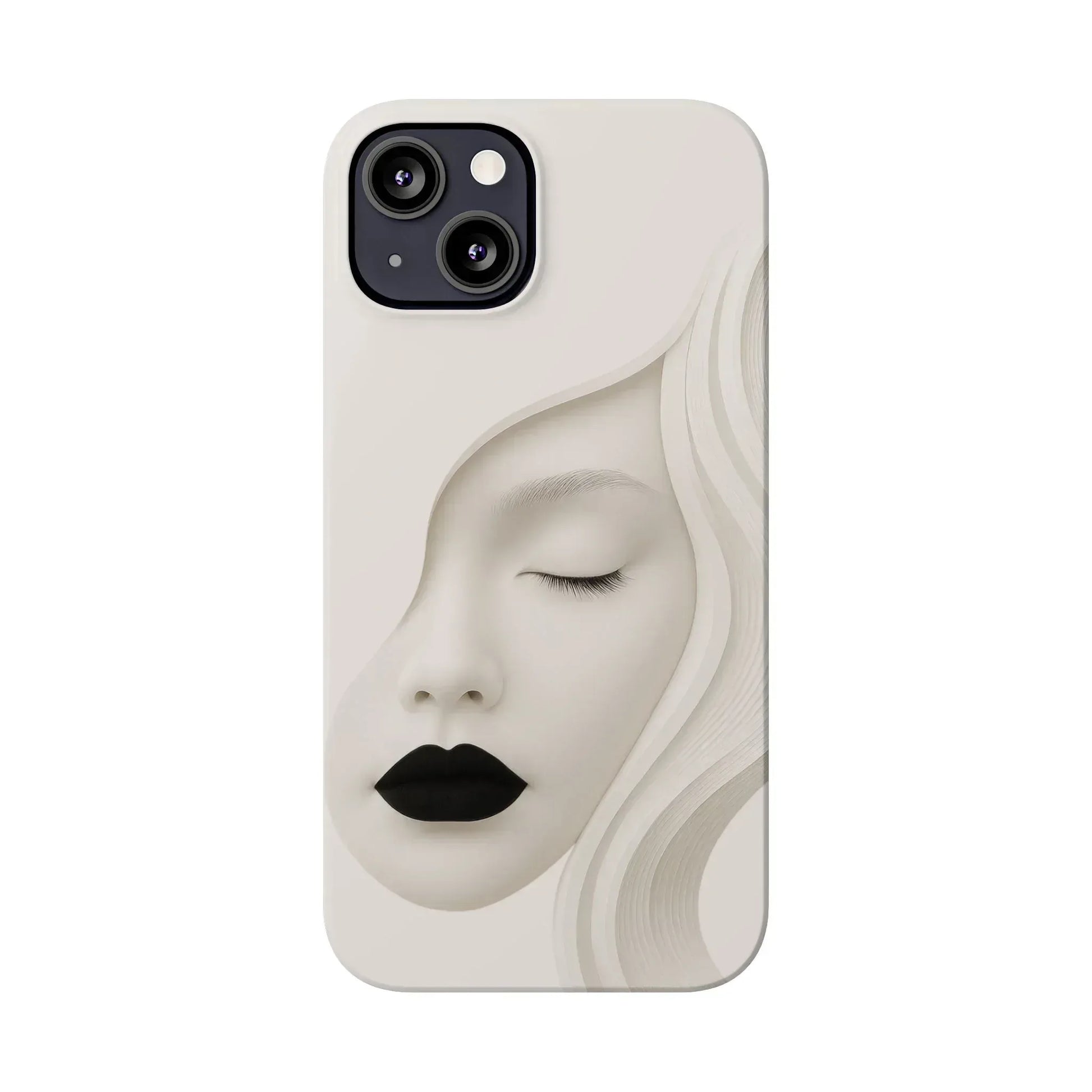 Minimalist Face Phone Case for iPhone 11-17 - KARARMDESIGN