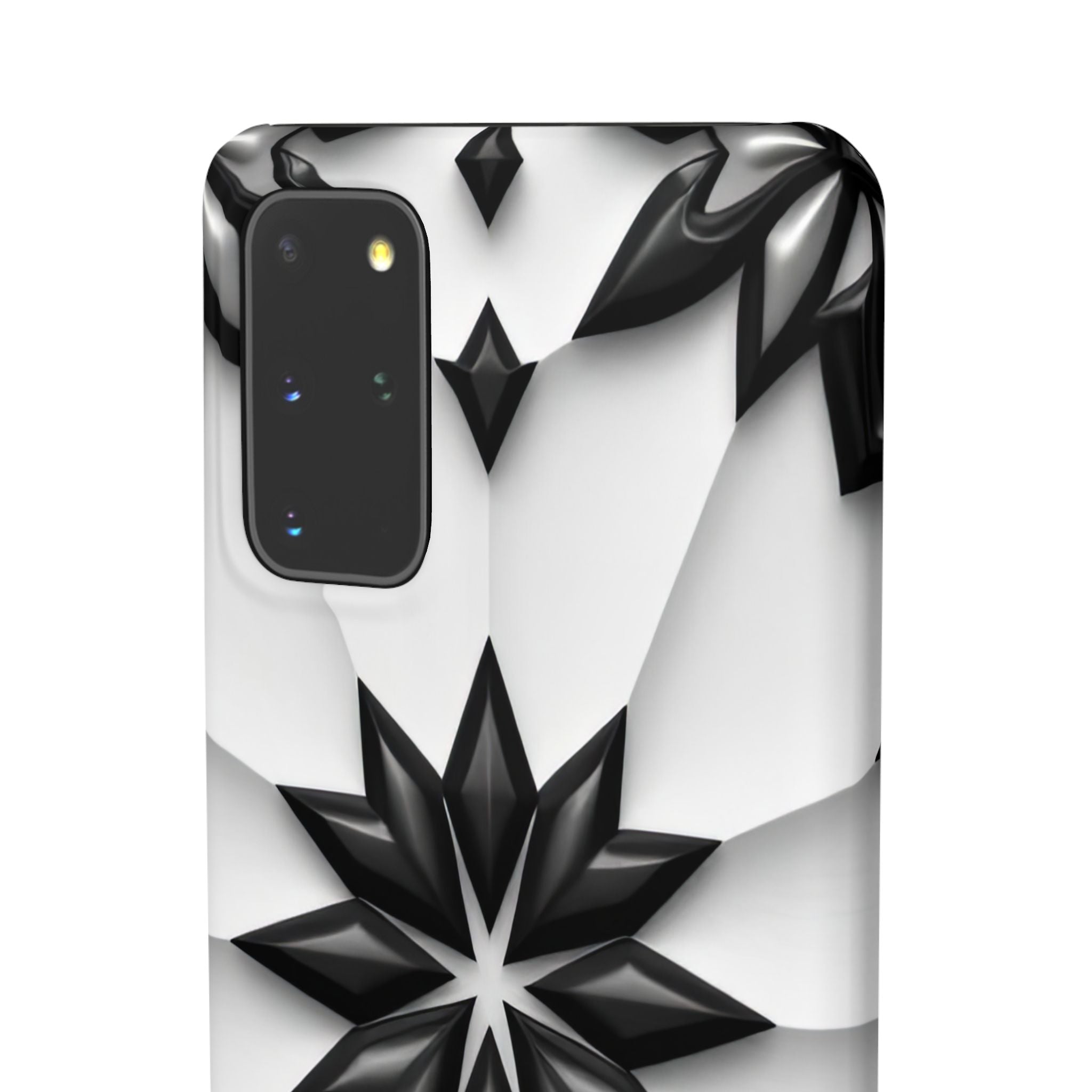Black & White Geometric Snap Case for iPhone & Samsung Galaxy