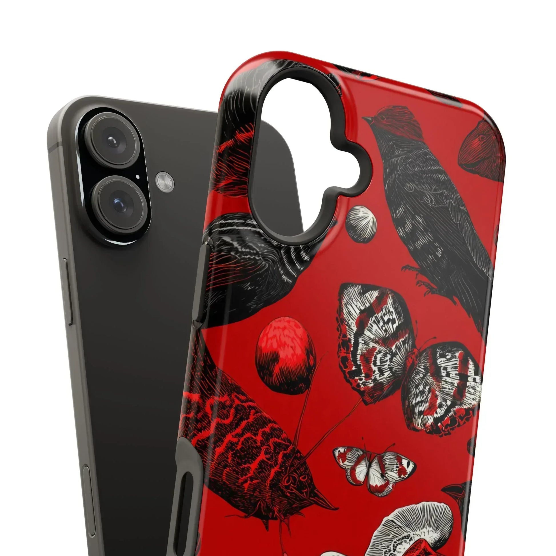 Crimson Wilderness Phone Case for iPhone 11-17 - KARARMDESIGN
