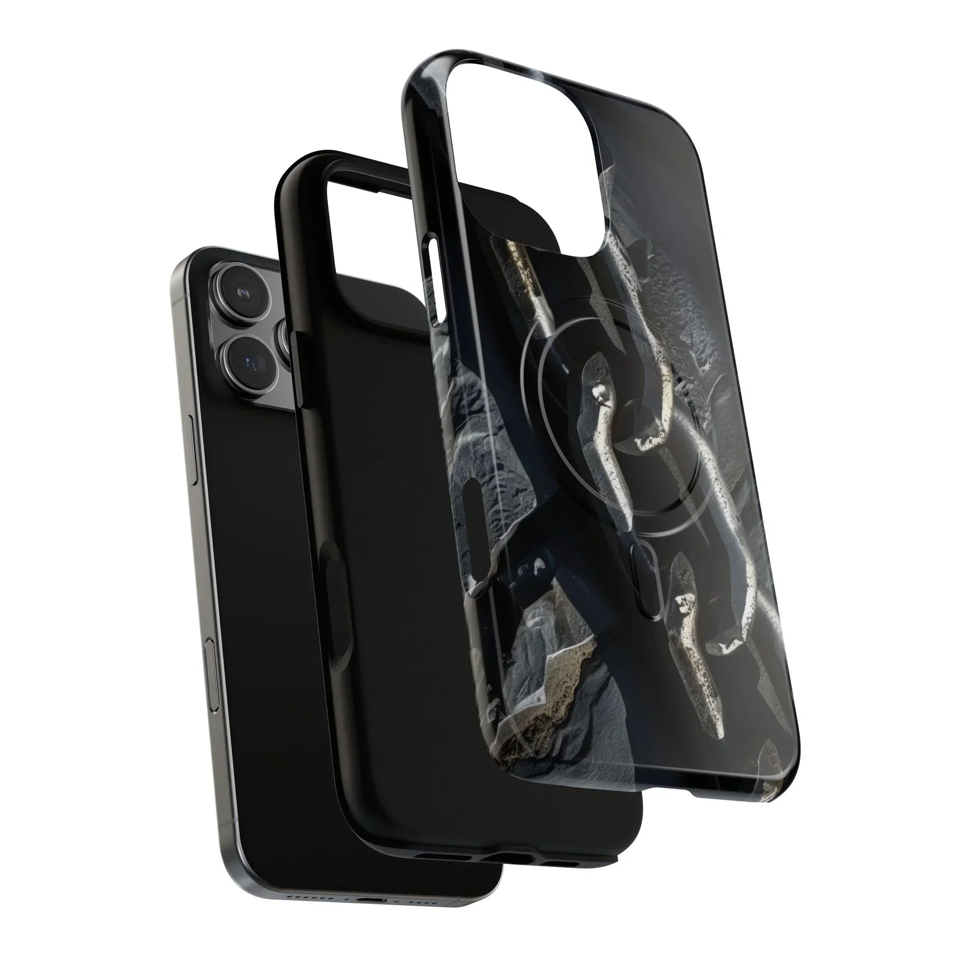 “Iron Chain” Tough Magnetic Phone Case for iPhone 14-16 Models - KarArmDesign
