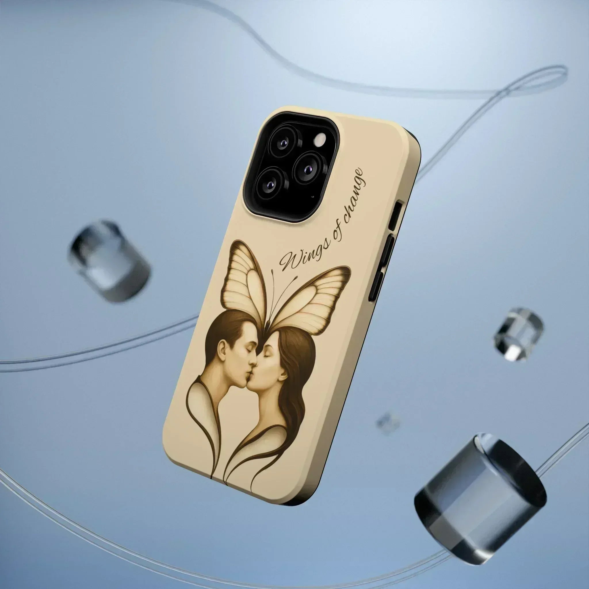 Romantic Butterfly Couple Phone Case for iPhone 12-16 and Galaxy S21-S22 - KARARMDESIGN