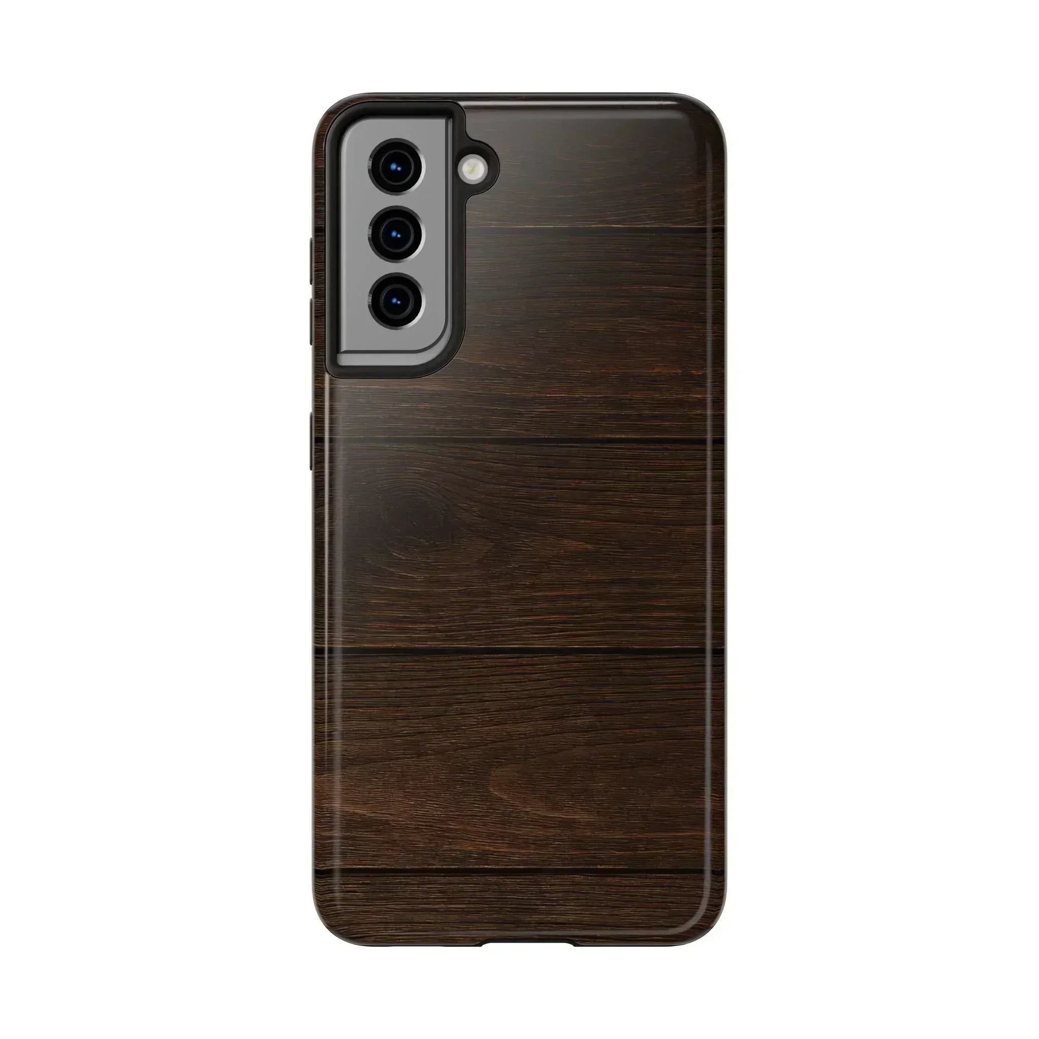 Dark Wood Grain Phone Case for iPhone and Galaxy - KARARMDESIGN