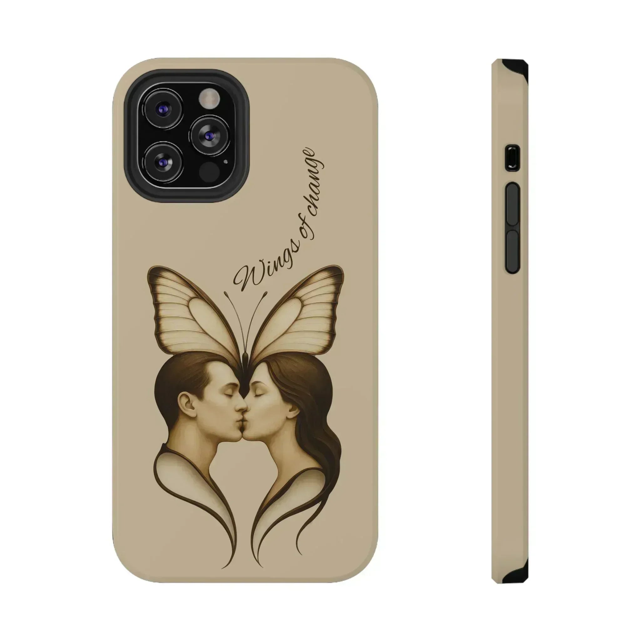 Romantic Butterfly Couple Phone Case for iPhone 12-16 and Galaxy S21-S22 - KARARMDESIGN