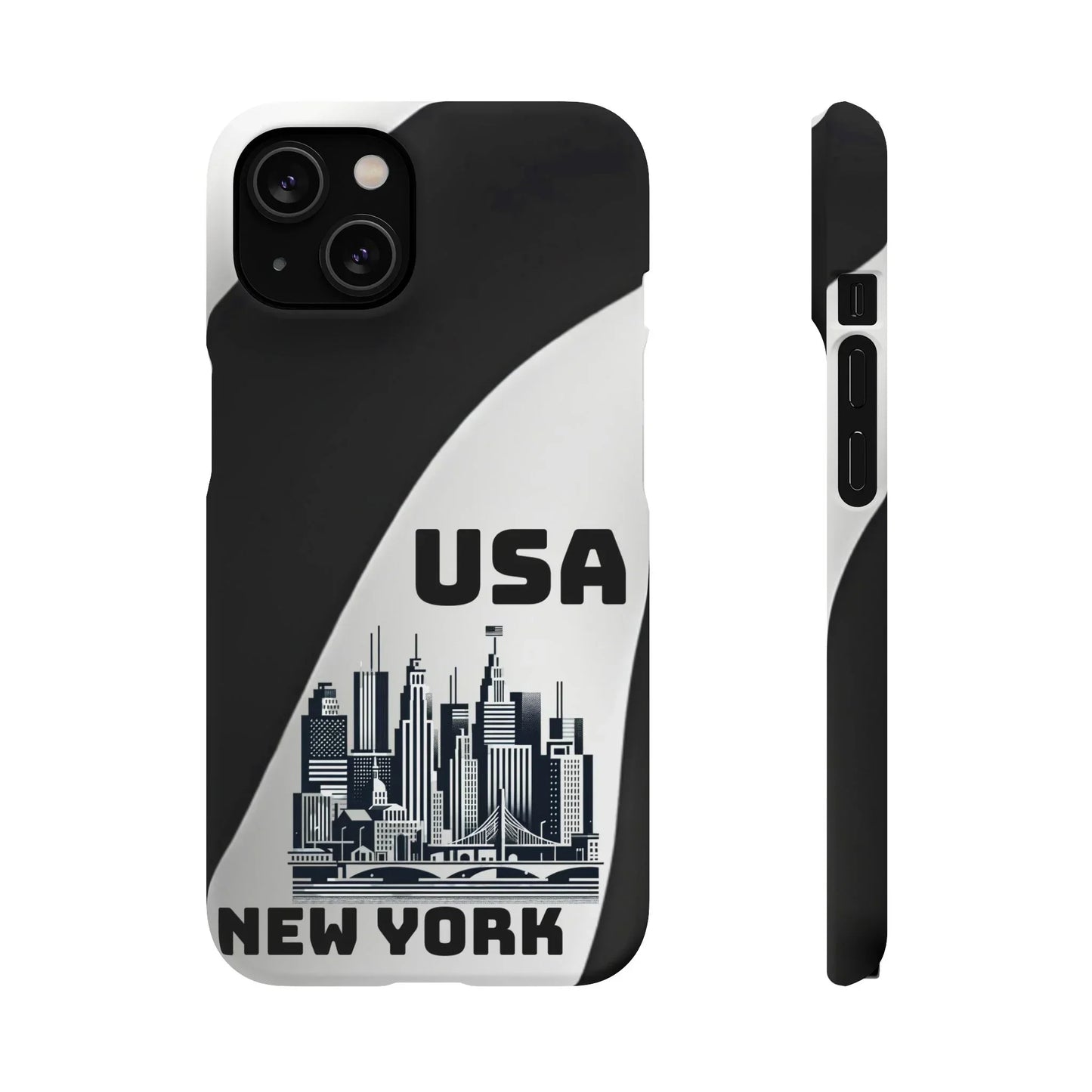 Monochrome New York City Skyline Phone Case for iPhone, Galaxy & Pixel - KarArmDesign