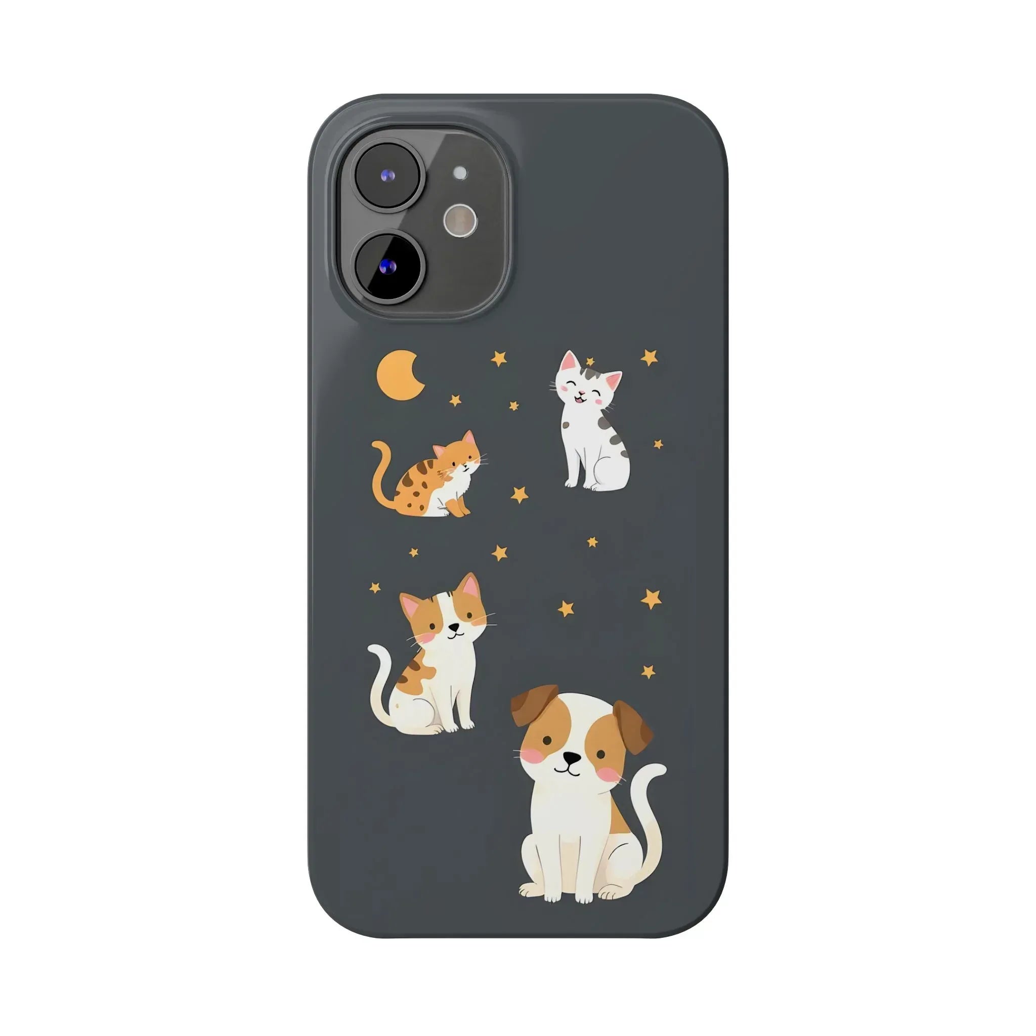 Cute Cat and Dog Phone Case for iPhone 11-17 - KARARMDESIGN