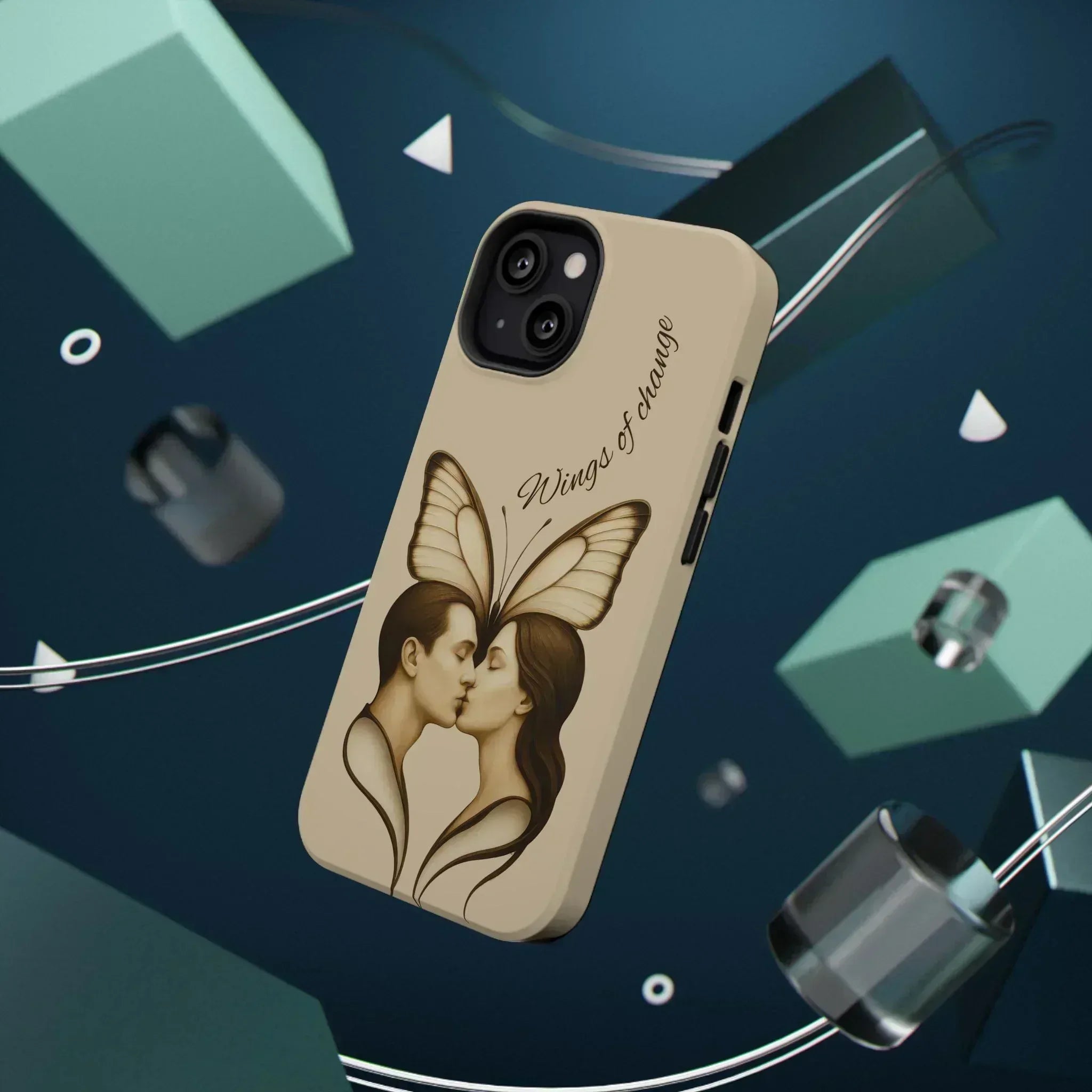 Romantic Butterfly Couple Phone Case for iPhone 12-16 and Galaxy S21-S22 - KARARMDESIGN
