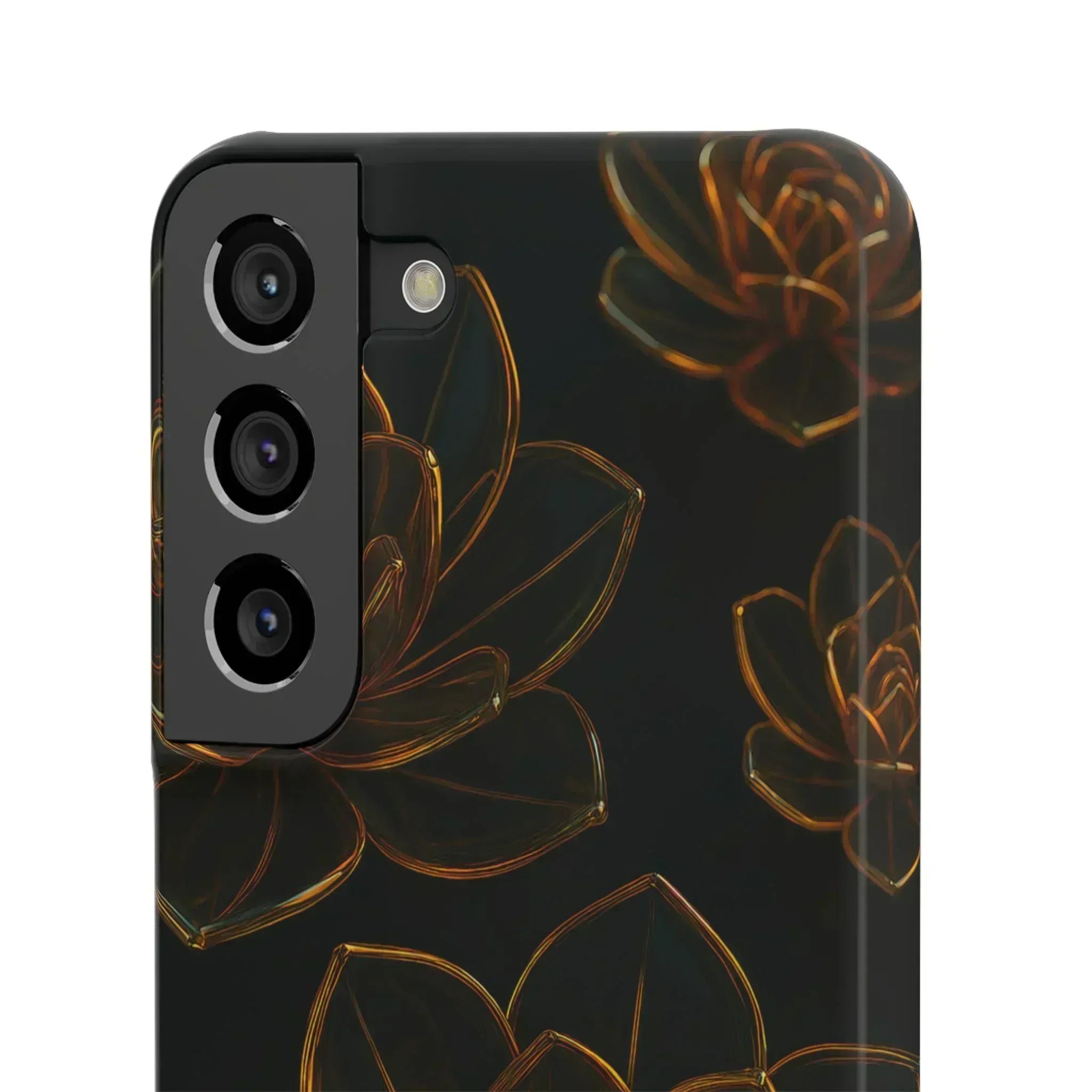Glass Flower Phone Case for iPhone 8-16 and Galaxy S20-S24 - KARARMDESIGN