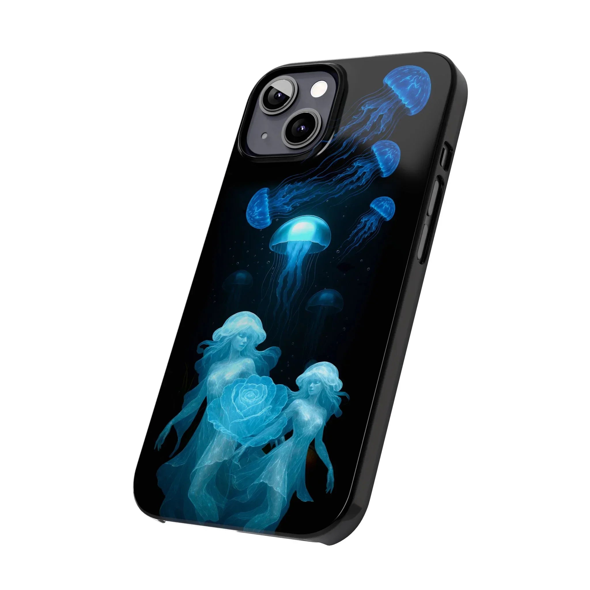 Jellyfish Rose Phone Case for iPhone 7-17 Models - KARARMDESIGN