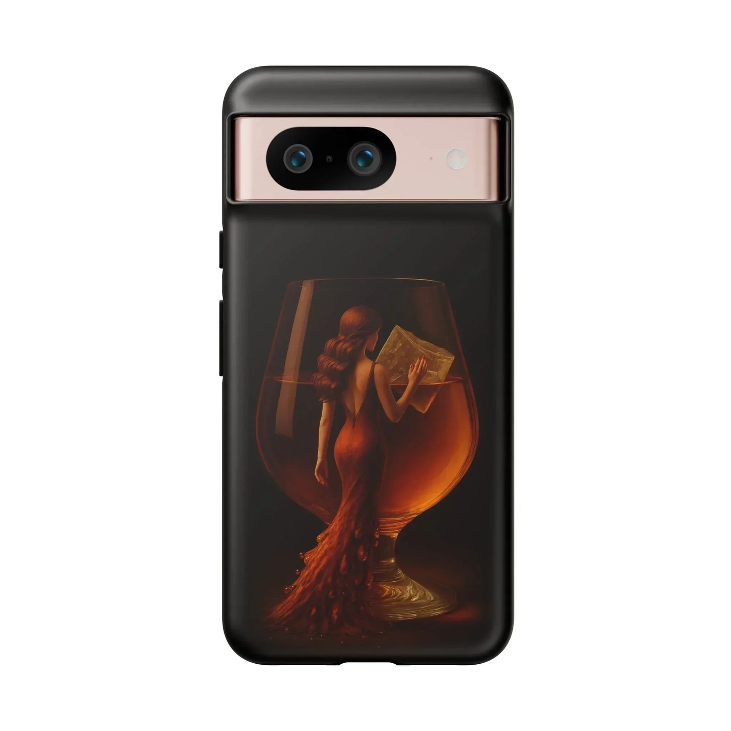Elegant Midnight Lady Phone Case for iPhone 8-16 and Google Pixel up to 9 Models - KarArmDesign