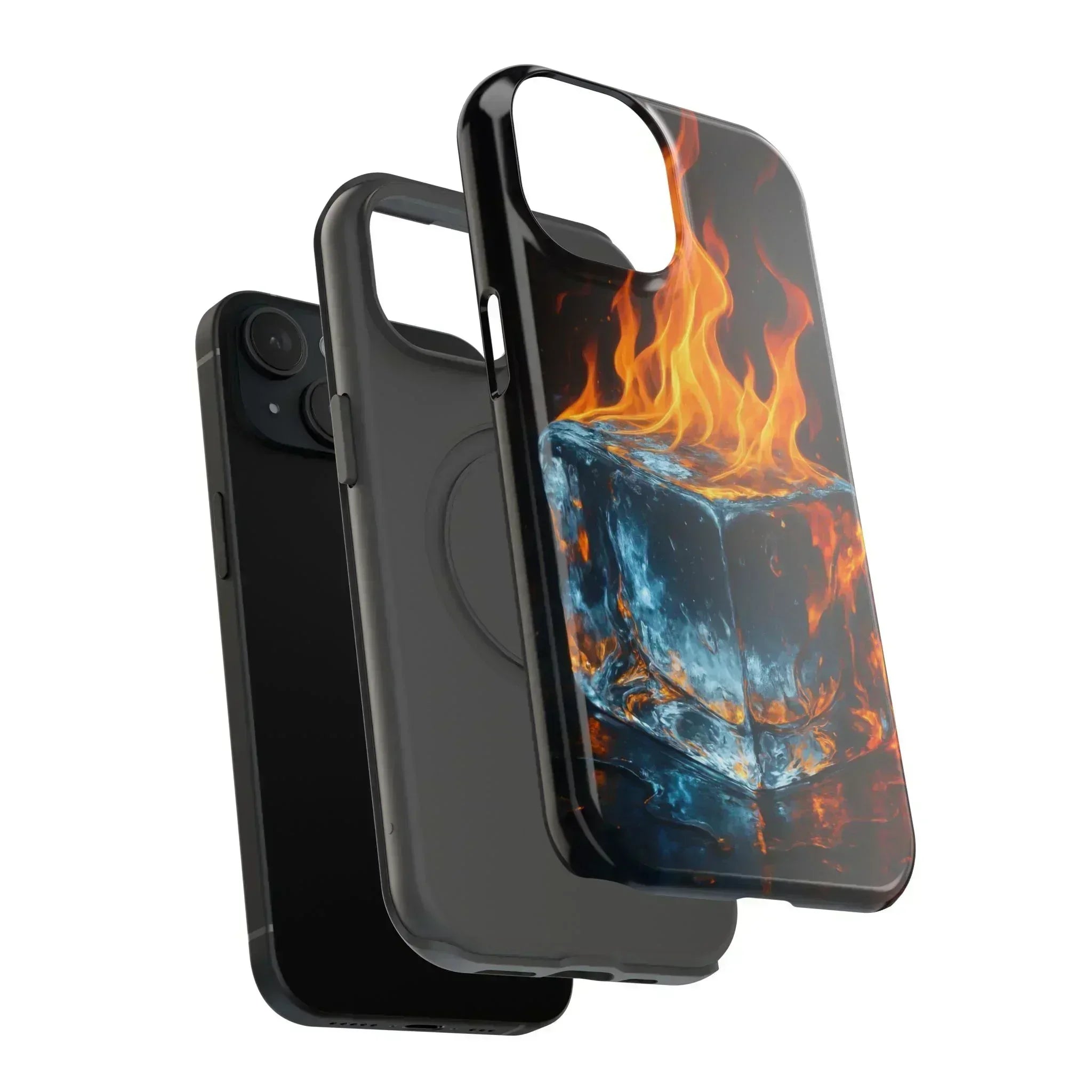 Flame Ice Phone Case for iPhone 12-16 and Galaxy S21-S22 - KARARMDESIGN