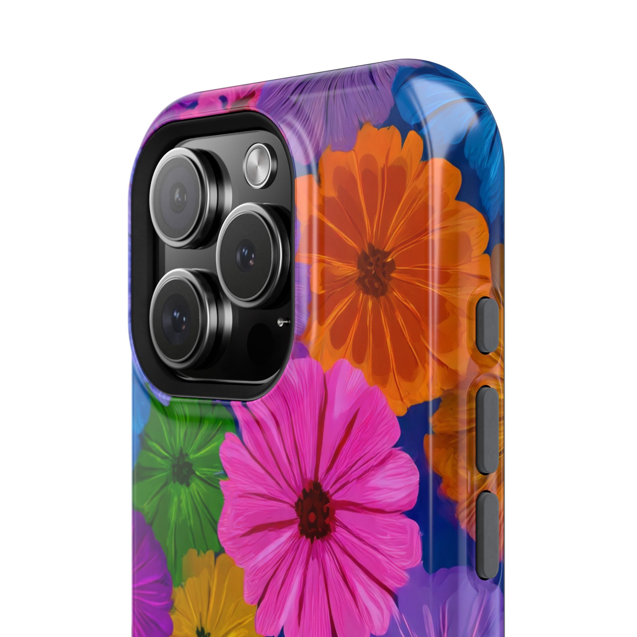 Bloom Pattern Phone Case for iPhone 11-17 and Galaxy S21-S22 Models - KARARMDESIGN