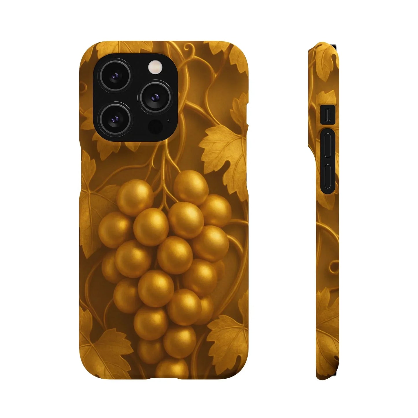 Golden Grapes Phone Case for iPhone 7–16 Models - KarArmDesign