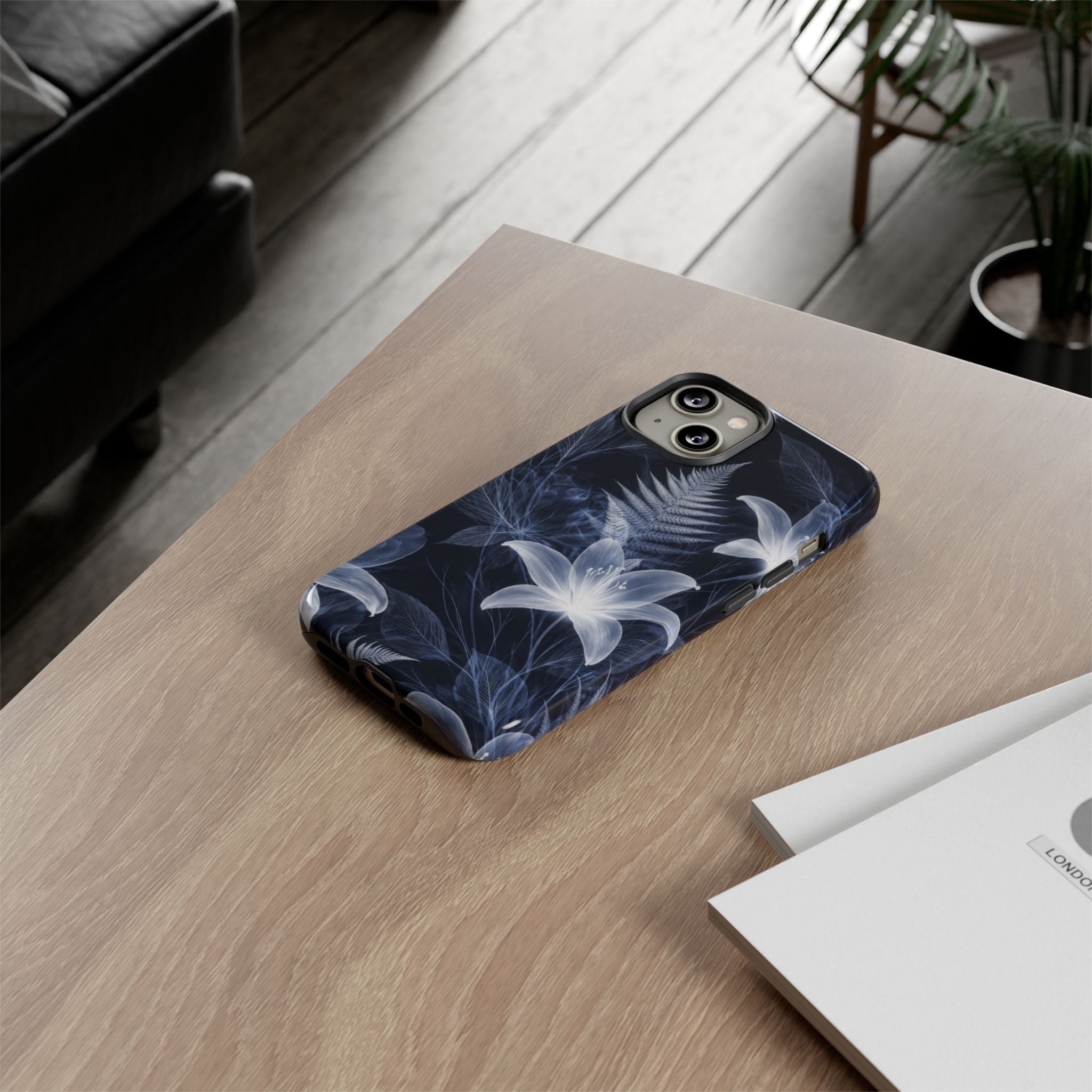 Moonlight Garden Phone Case for iPhone 11-17 and Galaxy S20-S26